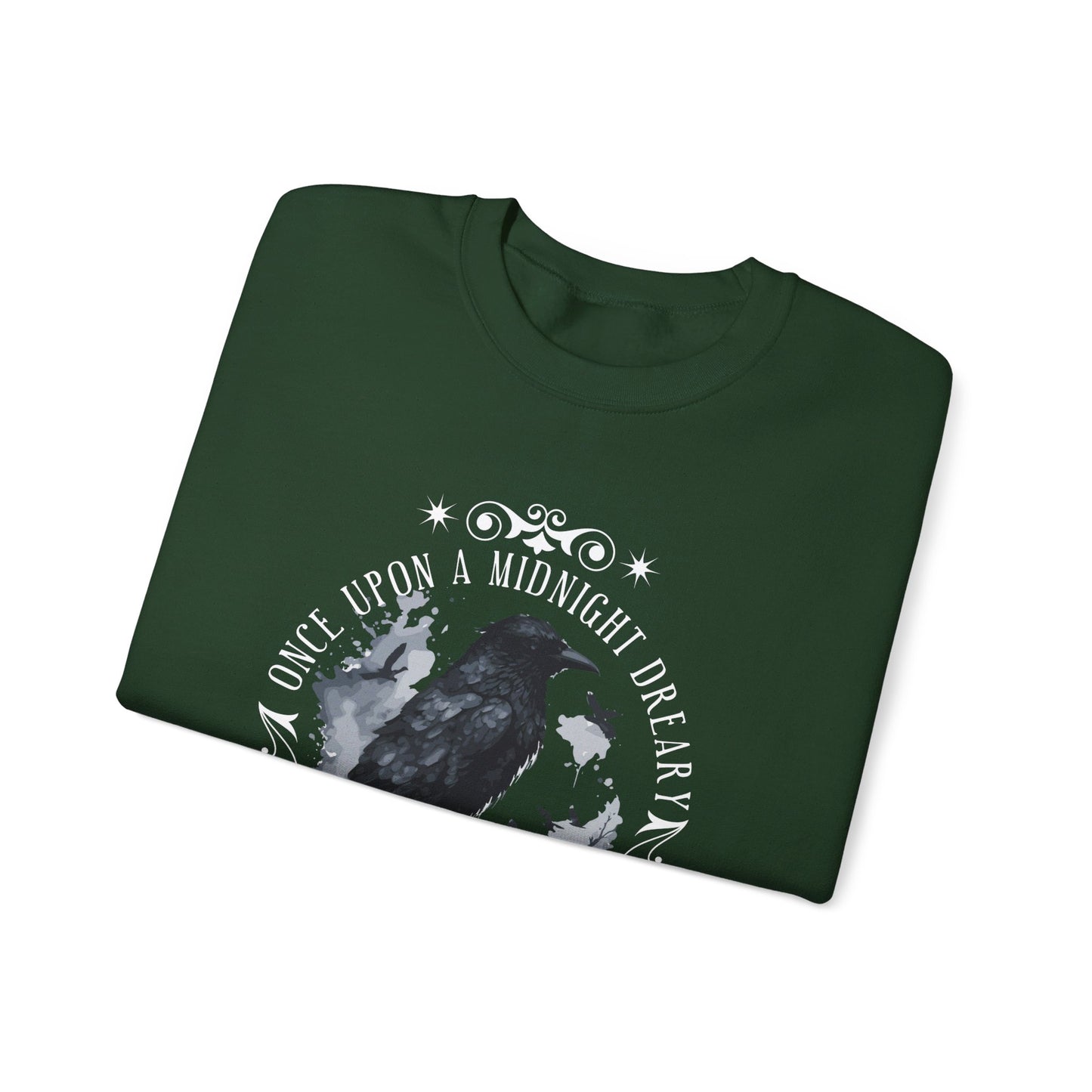 Edgar Allan Poe, The Raven Sweatshirt, Poet, Poetry Lover Sweater, Book Lover, Haunting Gothic Gift, Light, Dark Academia, Horror Movie Top Sweatshirt Printify