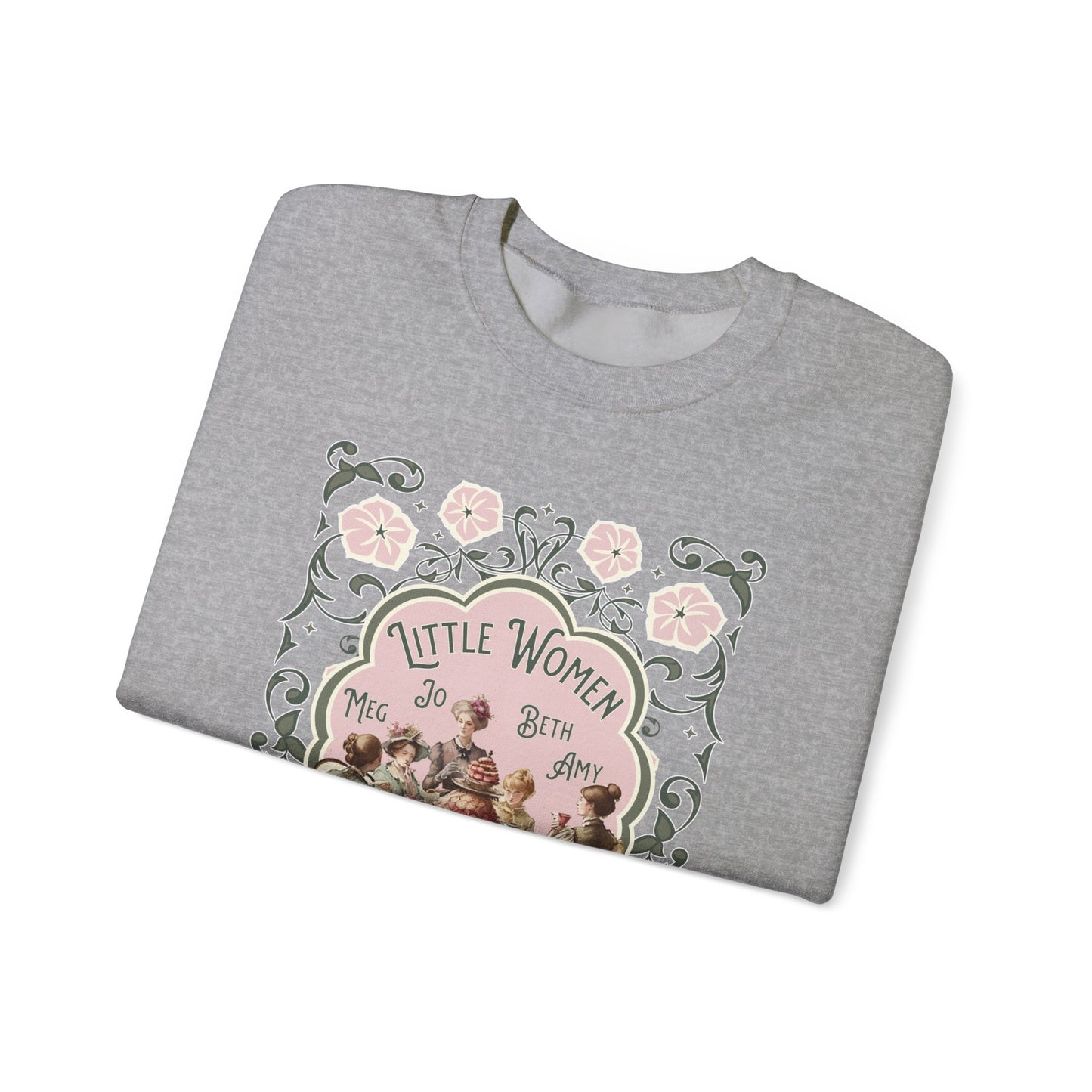 Little Women Sweatshirt, Louisa May Alcott Historical Romance Sweater, Bookish Literary Fan Art Gift, Gift for Her, Bookclub Crewneck Shirt Sweatshirt Printify