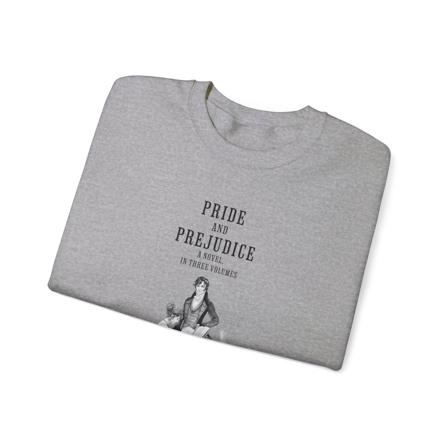 Jane Austen Sweatshirt, Pride & Prejudice Historical Romance Sweater, Bookish Literary Jane Austen Fan Art Gift for Her, Bookclub Shirt Sweatshirt Printify