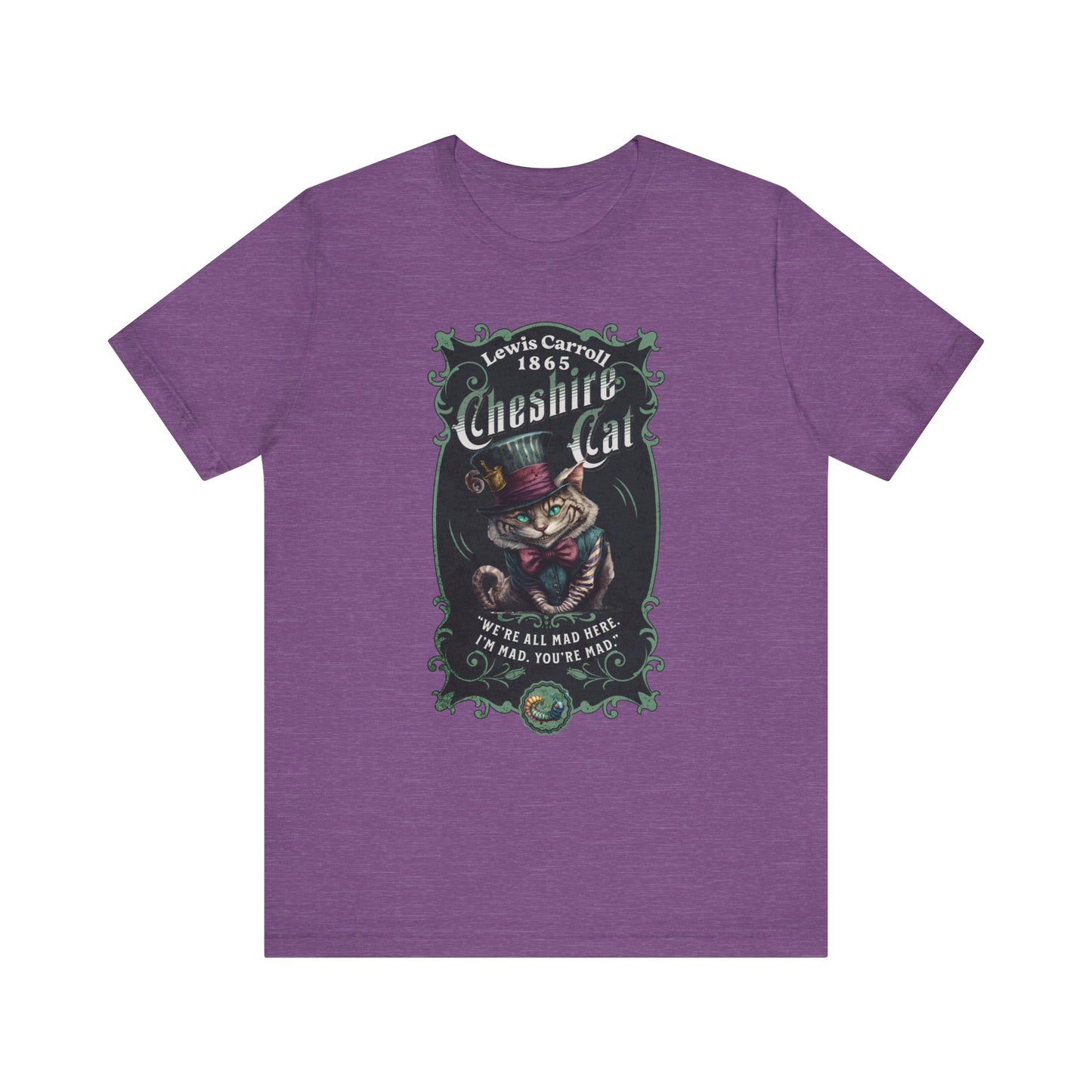 3001 Unisex Jersey Short Sleeve Tee Alice in Wonderland T-Shirt Printify Heather Team Purple S