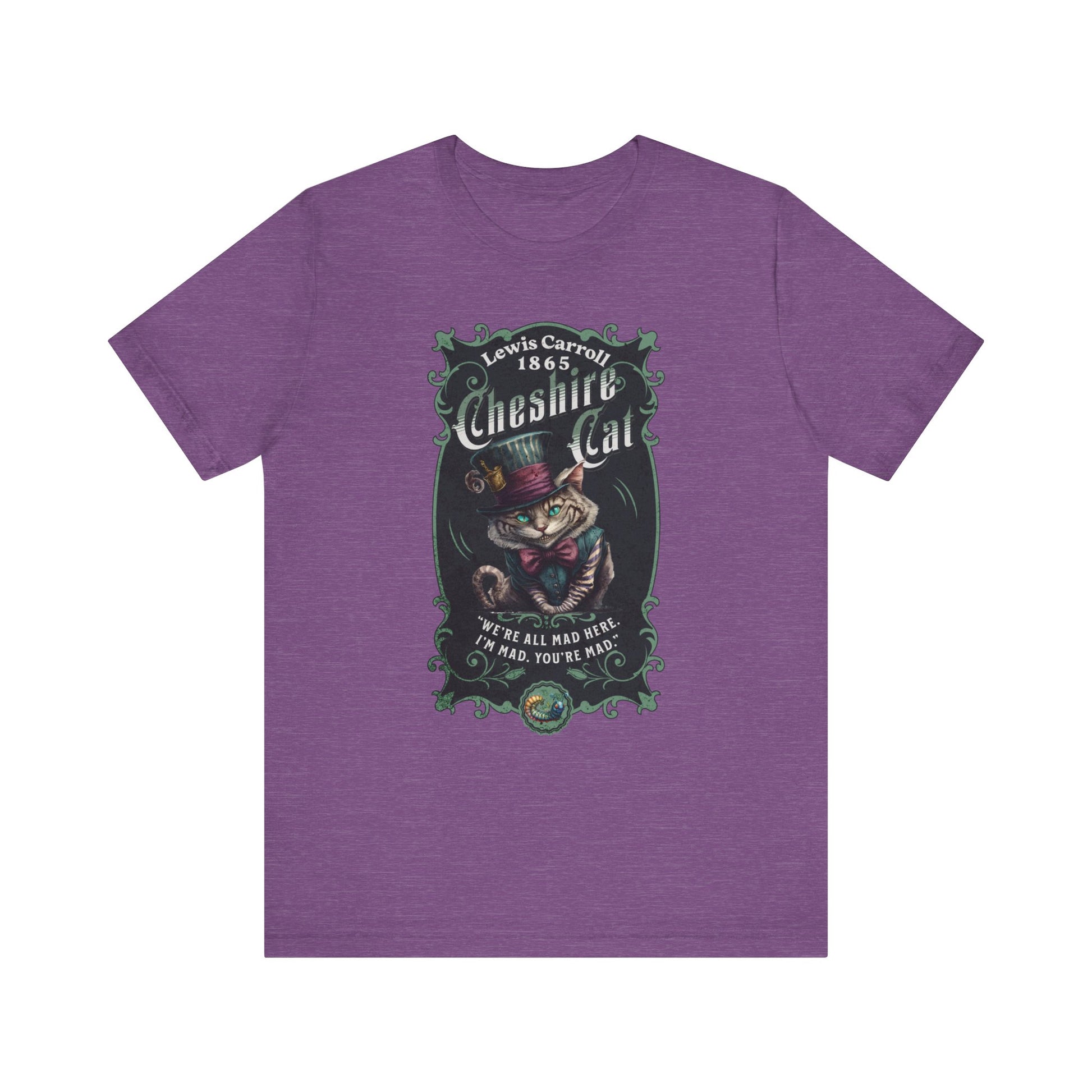 3001 Unisex Jersey Short Sleeve Tee Alice in Wonderland T-Shirt Printify Heather Team Purple S