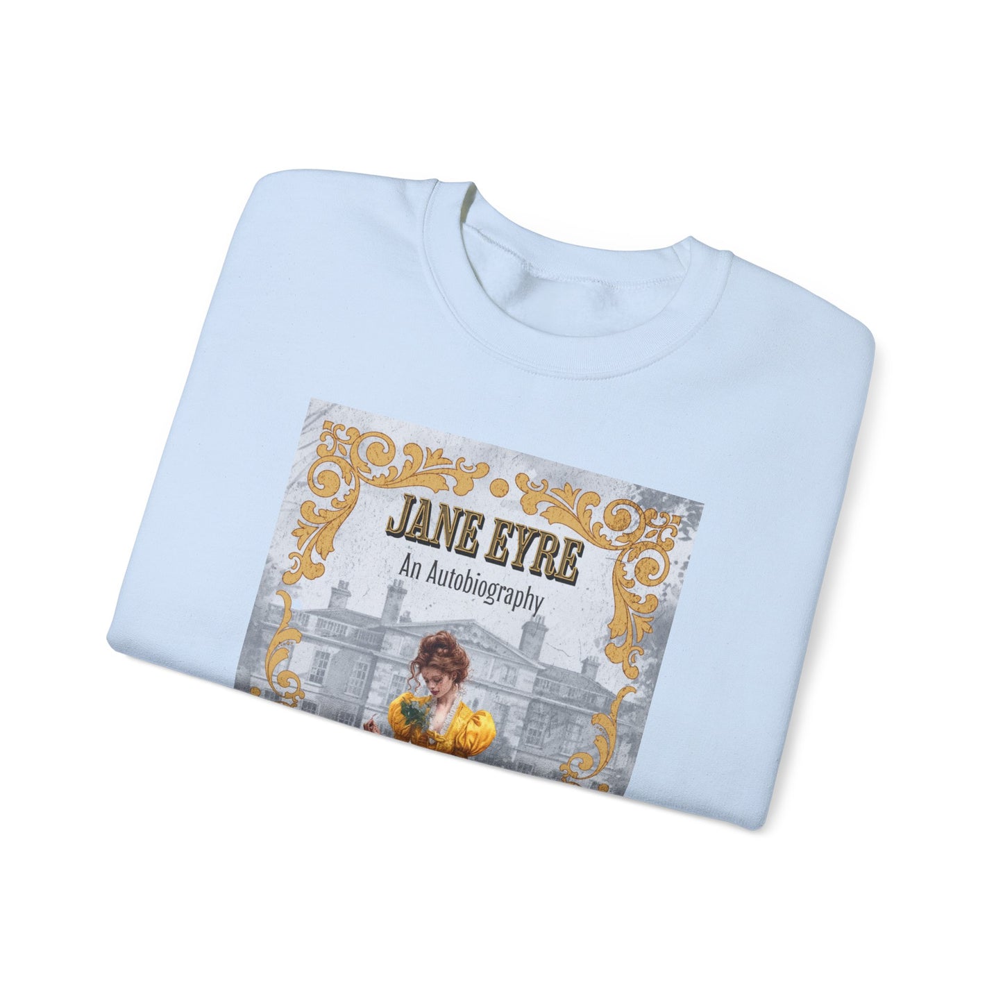 Jane Eyre Sweatshirt, Charlotte Brontë Historical Romance Sweater, Bookish Literary Brontë Sisters Fan Art Gift, Gift for Her, Readers, Sweatshirt Printify
