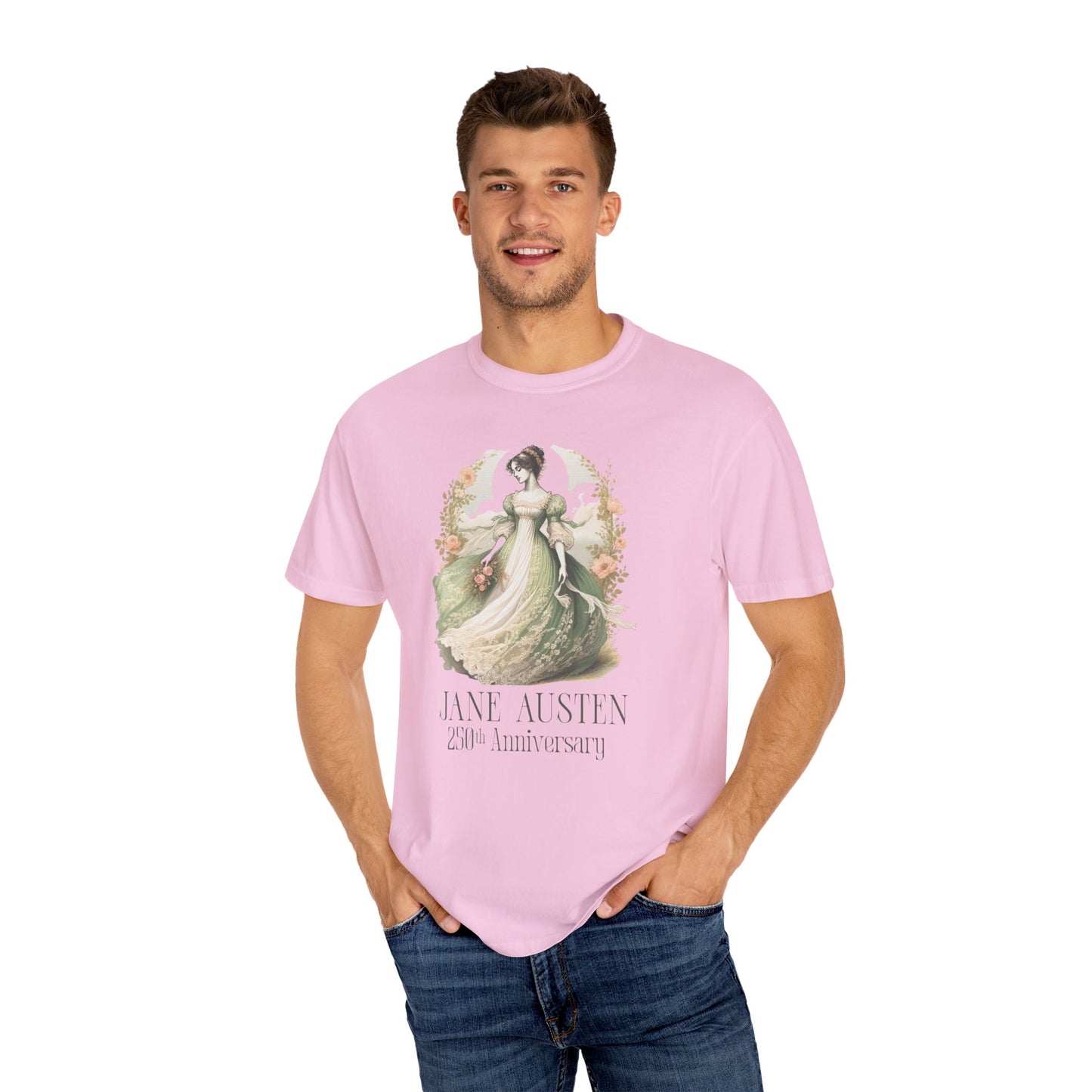 Jane Austen T-Shirt 250th Anniversary Gift For Her Birthday Historical Romance Tee Bookish Literary Gift Bookclub Booknerd Book Lover Shirt