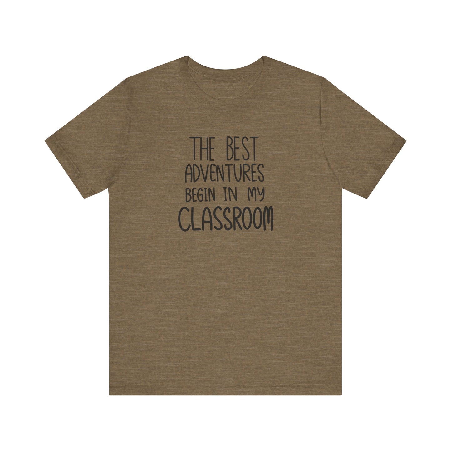 Cute Teacher TShirt Gift, Education Tee, Elementary School Teacher Appreciation, Funny Back To School Shirt, Teacher T-Shirt, Teacher Love T-Shirt Printify Heather Olive XS