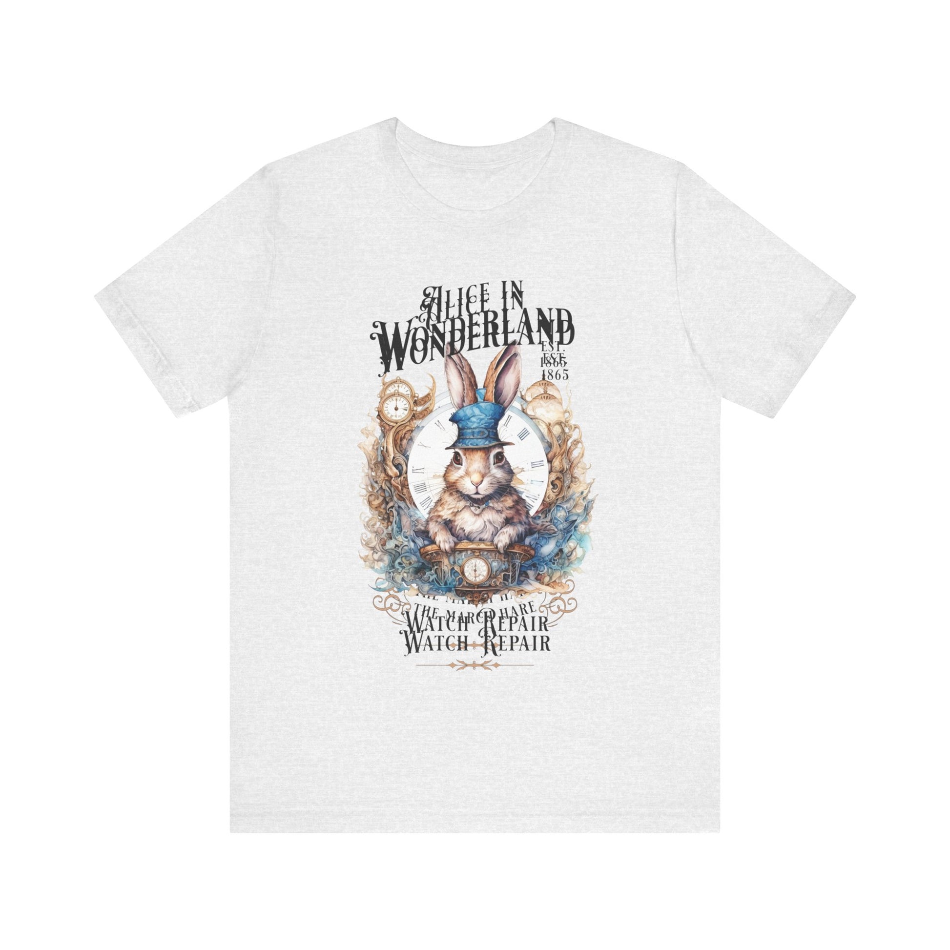 3001 Unisex Jersey Short Sleeve Tee Alice in Wonderland T-Shirt Printify Ash S