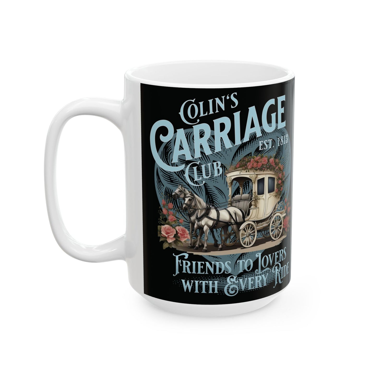 Colins Carriage Club Mug Regency England Ton Society Gift For Bridgerton Fan Historical Drama Penelope Romance Reader Gift Bookclub Gift Mug Printify 15oz