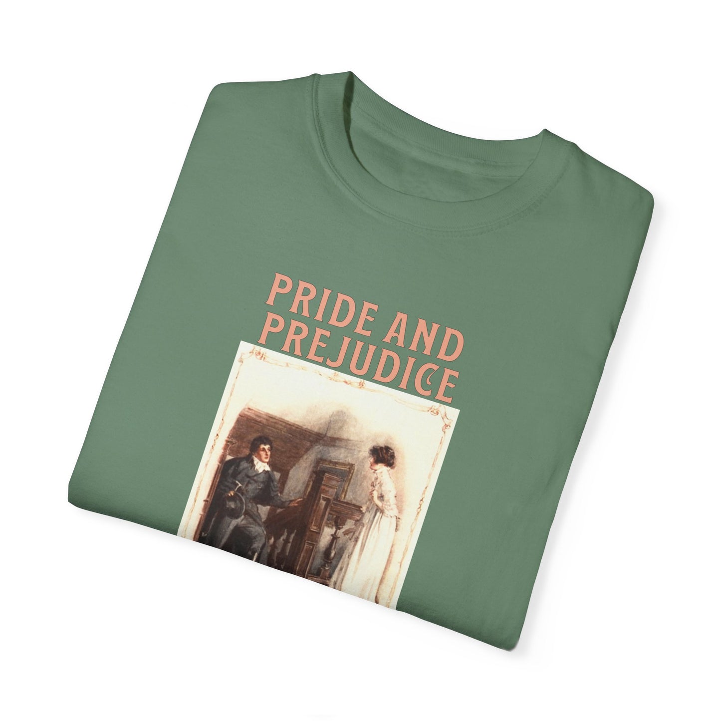 Jane Austen Comfort Colors TShirt, Pride & Prejudice Historical Romance, Bookish Literary Jane Austen Fan Art, Gift for Her Bookclub Tee T-Shirt Printify