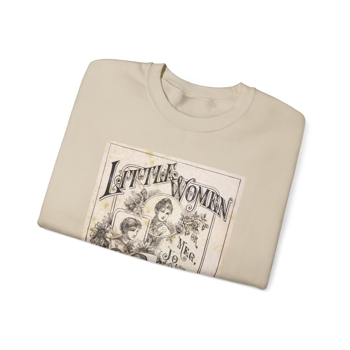 Little Women Sweatshirt, Louisa May Alcott Historical Romance Sweater, Bookish Literary Fan Art Gift, Gift for Her, Bookclub Crewneck Shirt Sweatshirt Printify