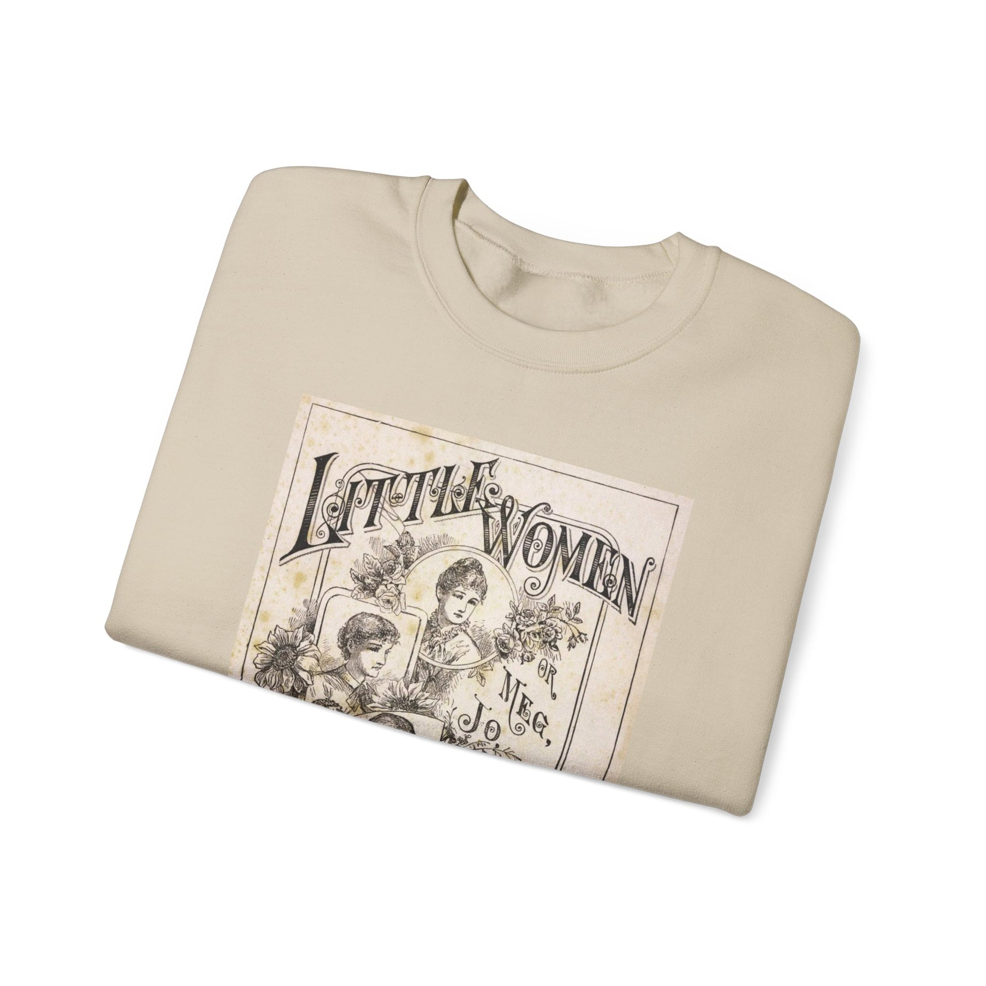 Little Women Sweatshirt, Louisa May Alcott Historical Romance Sweater, Bookish Literary Fan Art Gift, Gift for Her, Bookclub Crewneck Shirt Sweatshirt Printify