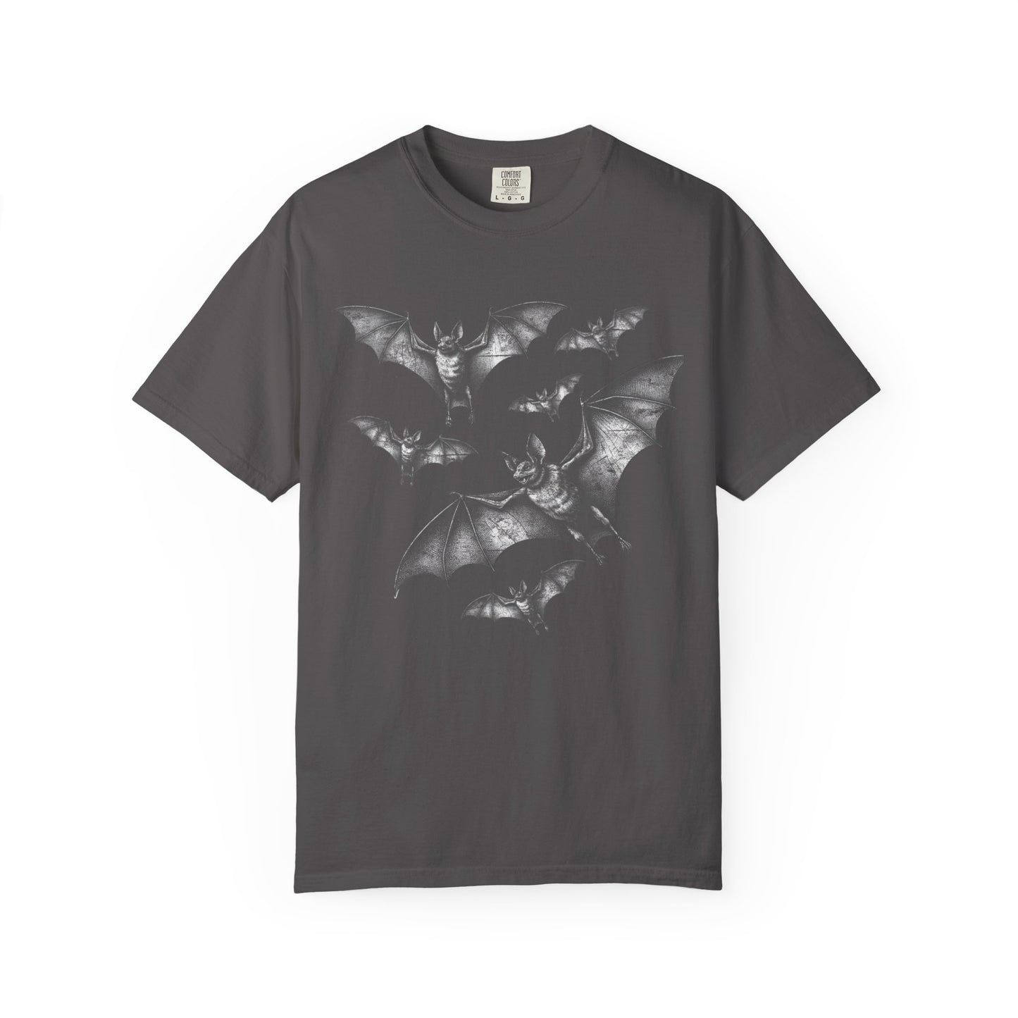 Bat Retro Goth TShirt Vintage Grunge Style Bat Shirt For Halloween Party Spooky Vibes Witchy Dark Academia Comfort Colors Oversized Shirt