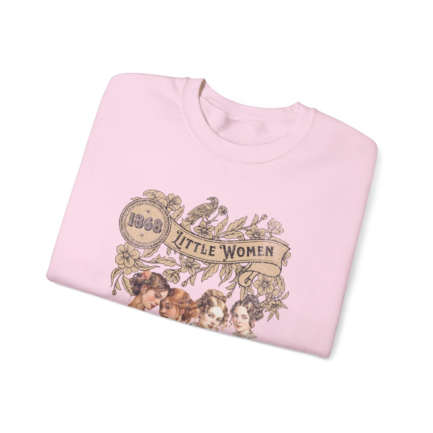 Little Women Sweatshirt, Louisa May Alcott Historical Romance Sweater, Bookish Literary Fan Art Gift, Gift for Her, Bookclub Crewneck Shirt Sweatshirt Printify