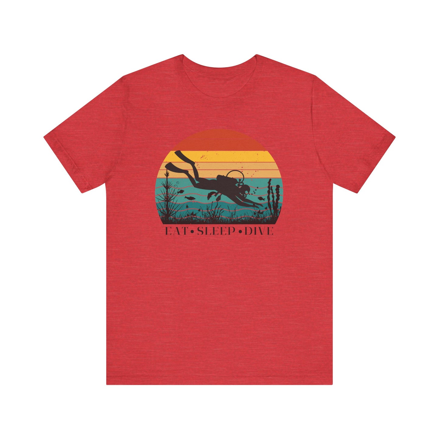 Scuba Diving Gift, Scuba Diving Shirt, Scuba Diver Gift, Diver TShirt, Gifts For Scuba Divers, Ocean Scuba Diving Shirt, Ocean Life Gear T-Shirt Printify Heather Red XS