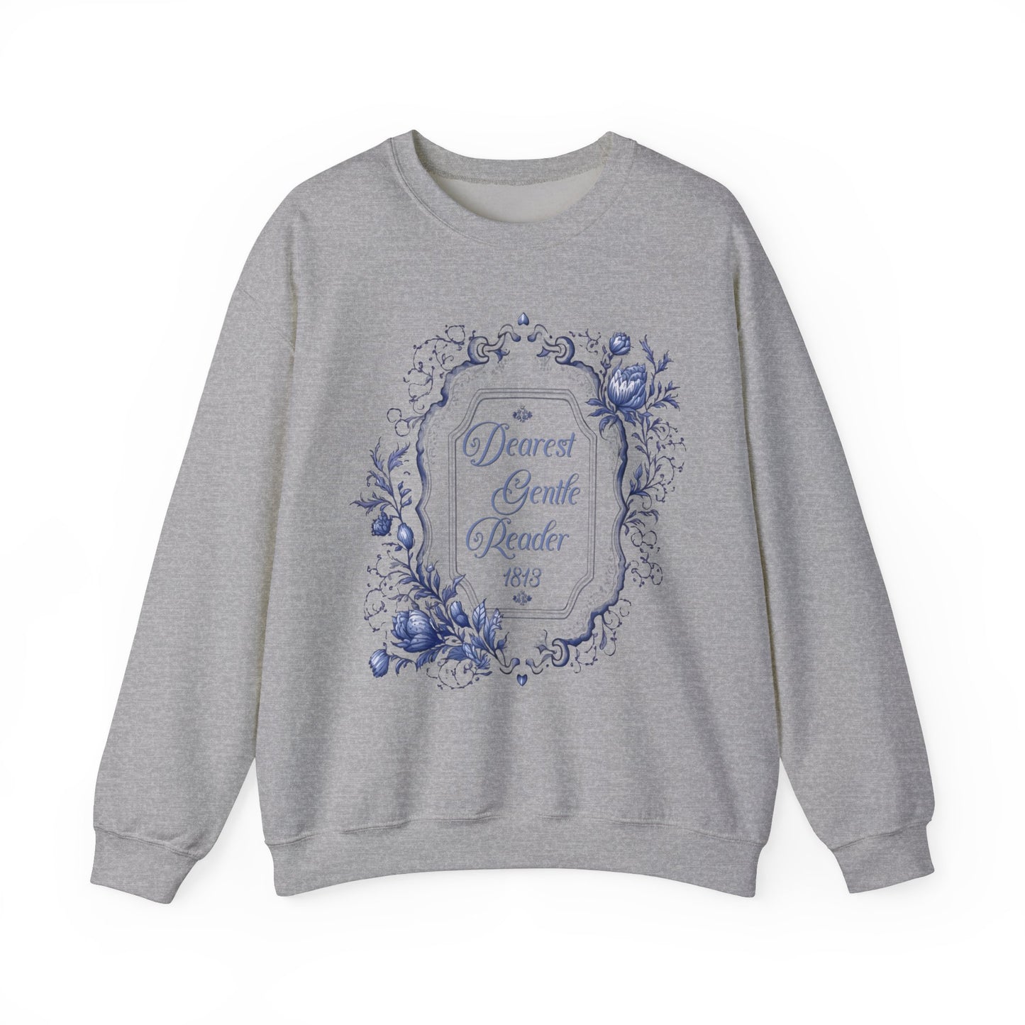 Dearest Gentle Reader Sweatshirt Regency England Ton Society Papers Gift For Historical Romance Fan Drama Romance Reader Gift Bookclub Gift Sweatshirt Printify S Sport Grey