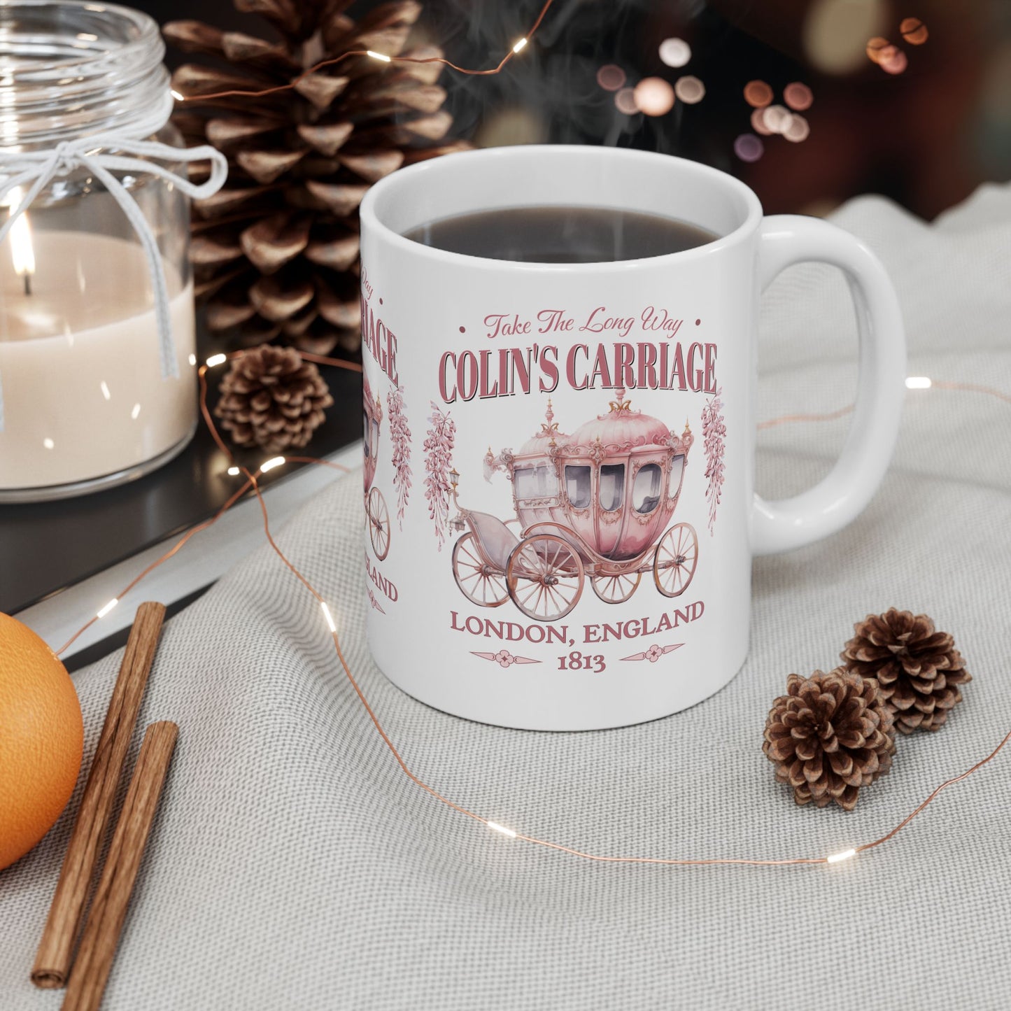 Colins Carriage Club Mug Regency England Ton Society Gift For Bridgeton Fan Historical Drama Penelope Romance Reader Gift Bookclub Gift Mug Printify