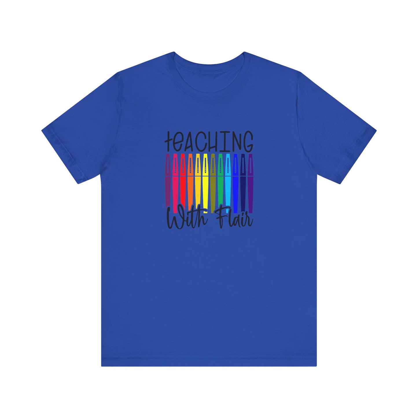 Cute Teacher TShirt Gift, Education Tee, Elementary School Teacher Appreciation, Funny Back To School Shirt, Teacher T-Shirt, Teacher Tee, T-Shirt Printify True Royal XS