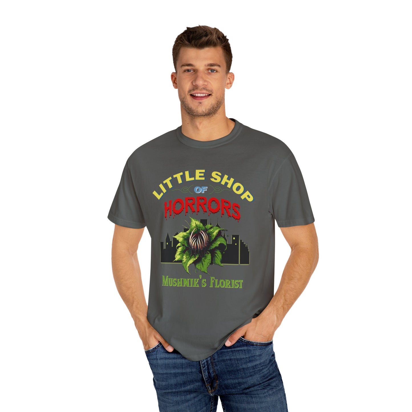 Little Shop Of Horrors TShirt Broadway Musical Theatre Lover Gift Audrey 2 Feed Me Seymour Classic Horror Theatre Gift Comic Con Shirt T-Shirt Printify