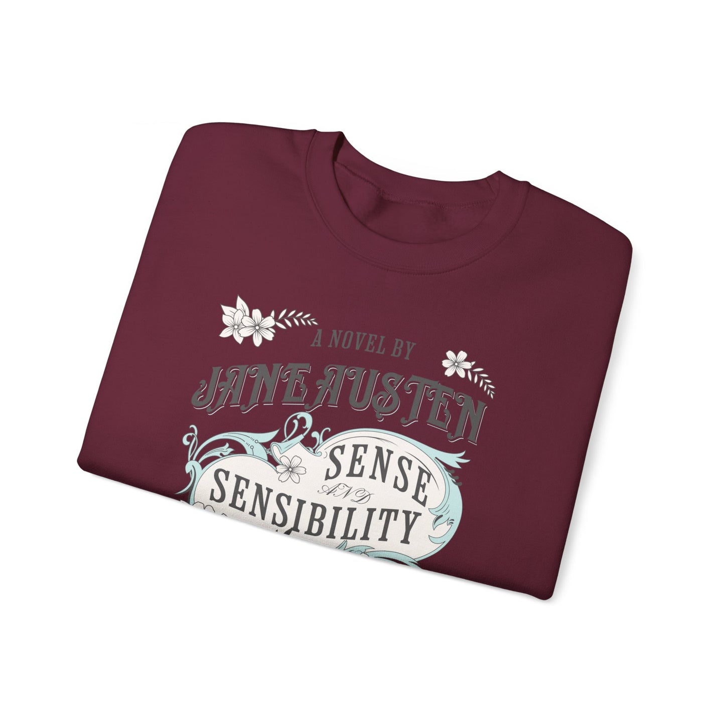 Jane Austen Sweatshirt, Sense & Sensibility Historical Romance Sweater, Bookish Literary Jane Austen Fan Art Gift, Gift for Her, Readers, Sweatshirt Printify
