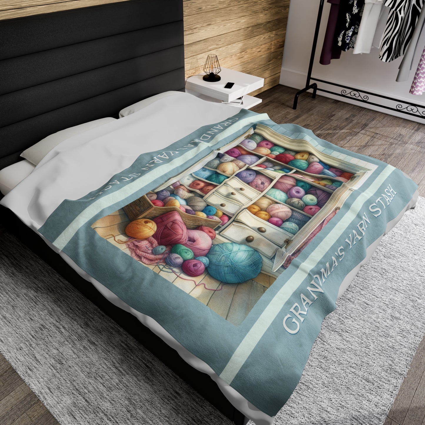 Yarn Blanket Velveteen Plush Blanket All Over Prints Printify