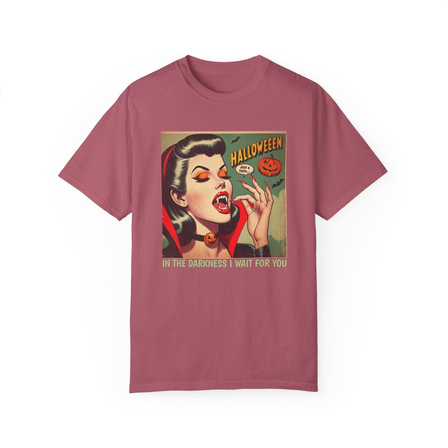 Vampire Retro Comic TShirt Dark Romance Gift Vampire Lovers Shirt Halloween Party Gift For Her Paranormal Vintage Comic Book Reader Goth Tee T-Shirt Printify
