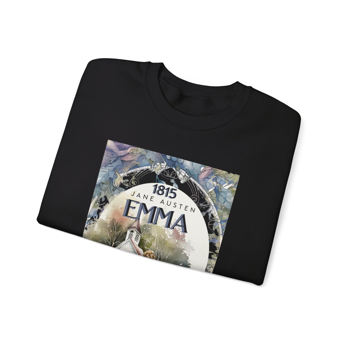 Jane Austen Sweatshirt, Emma Historical Romance Sweater, Bookish Literary Jane Austen Fan Art Gift, Gift for Her, Bookclub Shirt Sweatshirt Printify