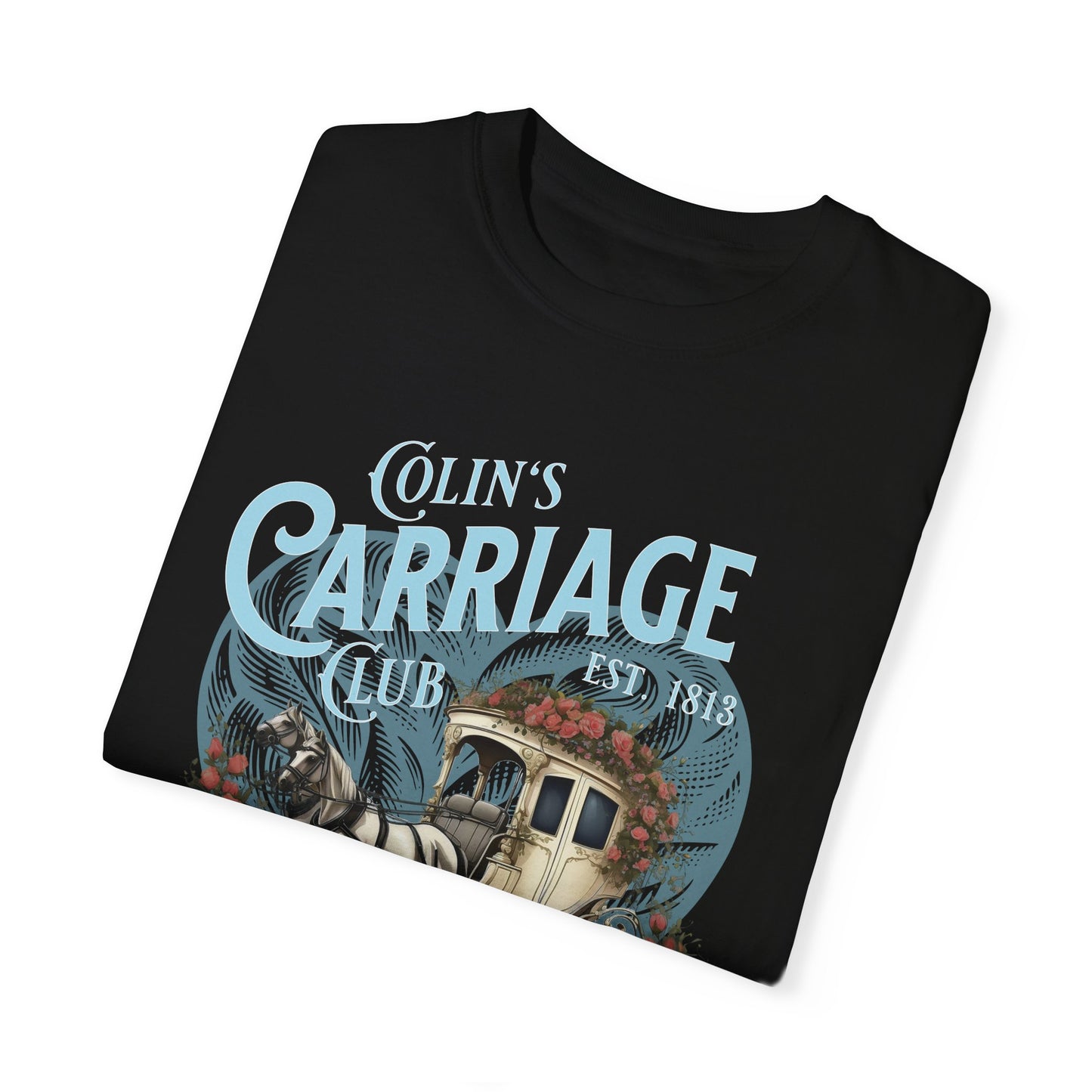 Colins Carriage Club Shirt Regency England Ton Society Gift For Bridgerton Fan Historical Drama Penelope Romance Reader Gift Bookclub Gift T-Shirt Printify