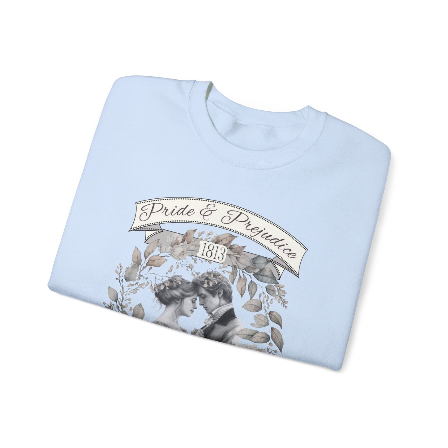 Jane Austen Sweatshirt, Pride & Prejudice Historical Romance Sweater, Bookish Literary Jane Austen Fan Art Gift, Gift for Her, Readers, Sweatshirt Printify