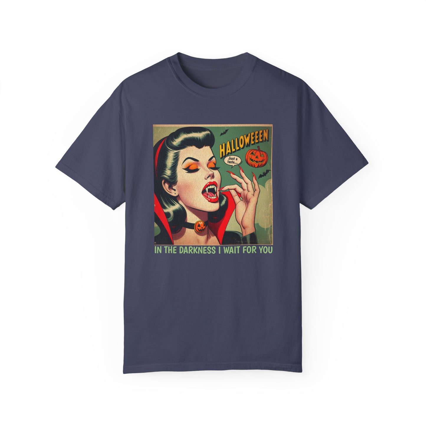 Vampire Retro Comic TShirt Dark Romance Gift Vampire Lovers Shirt Halloween Party Gift For Her Paranormal Vintage Comic Book Reader Goth Tee T-Shirt Printify