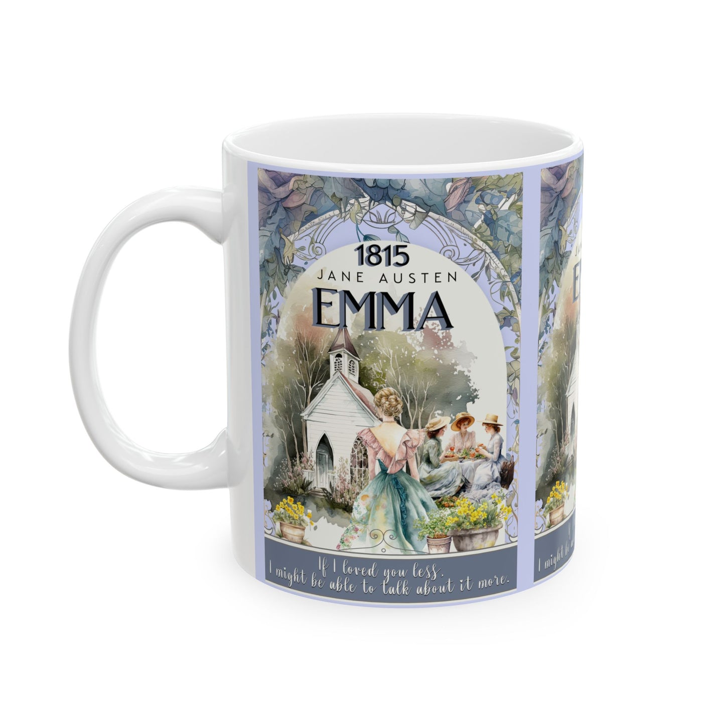 Jane Austen Emma Coffee Mug Historical Romance Reader Gift For Book Lover Light Academia Bookclub Gift For Birthday Mom Her Christmas Gift Mug Printify