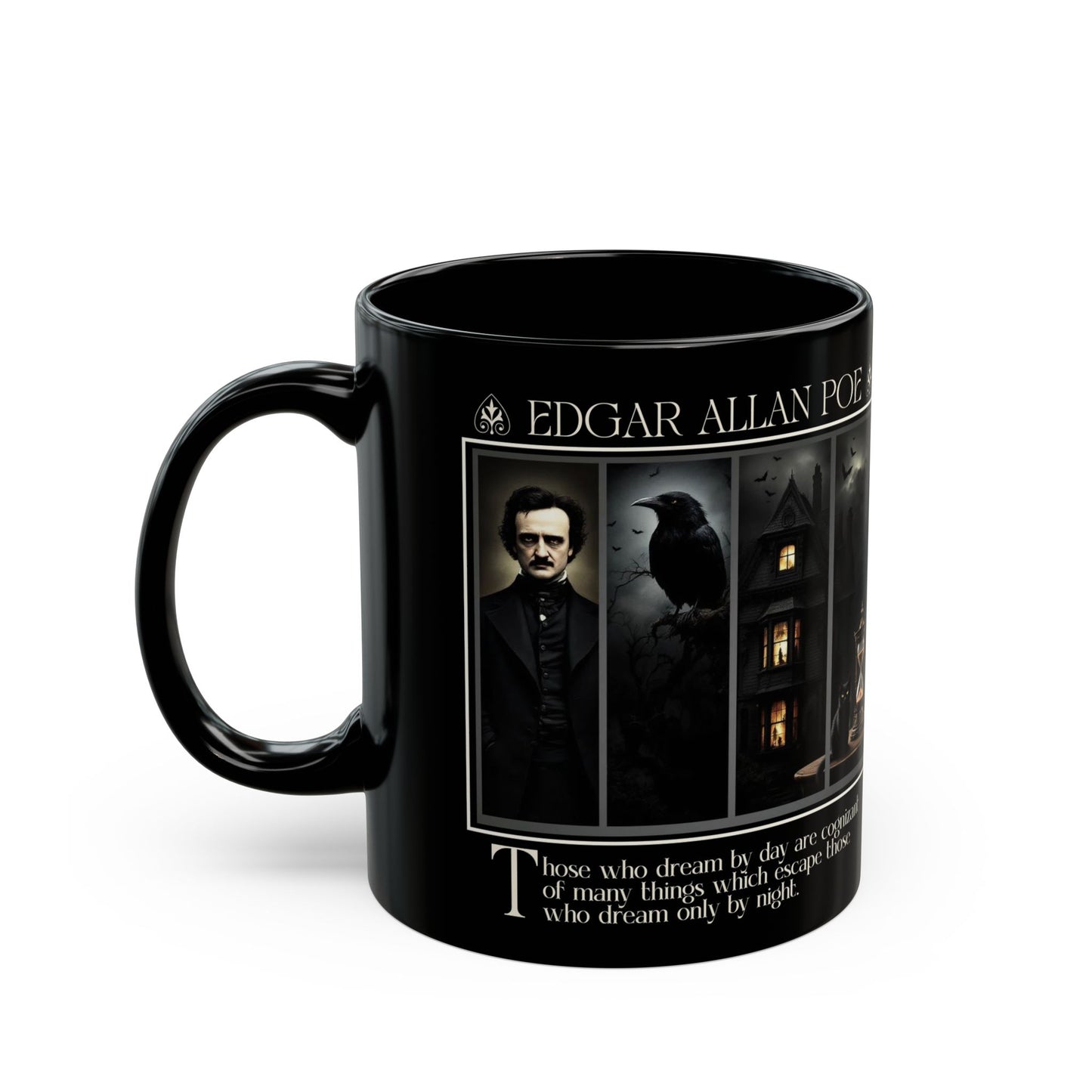 Edgar Allan Poe Mug Gothic Literary Gift For Book Lover Dark Academia Macabre Fall Coffee Cup Halloween Poetember Party Gift For Bookclub Mug Printify