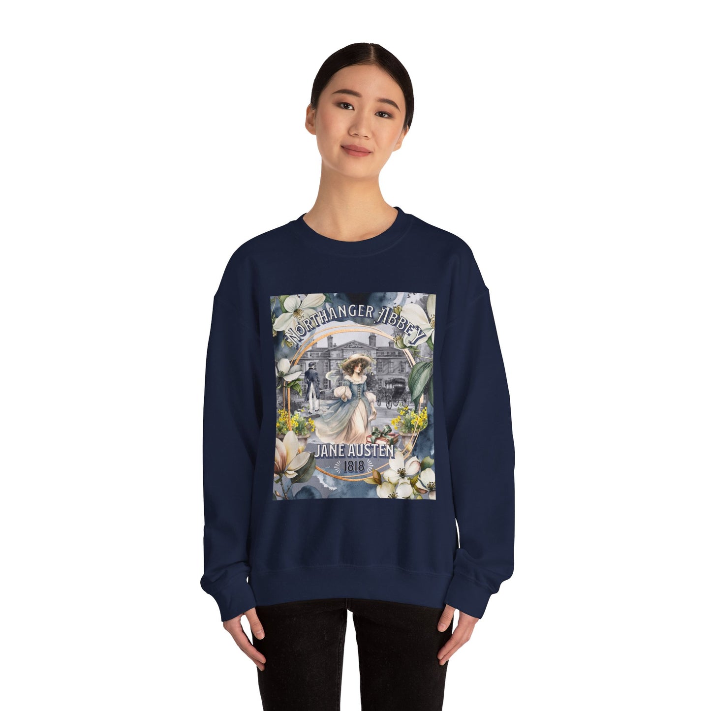 Jane Austen Sweatshirt, Northanger Abbey Historical Romance Sweater, Bookish Literary Jane Austen Fan Art Gift, Gift for Her, Bookclub Shirt Sweatshirt Printify