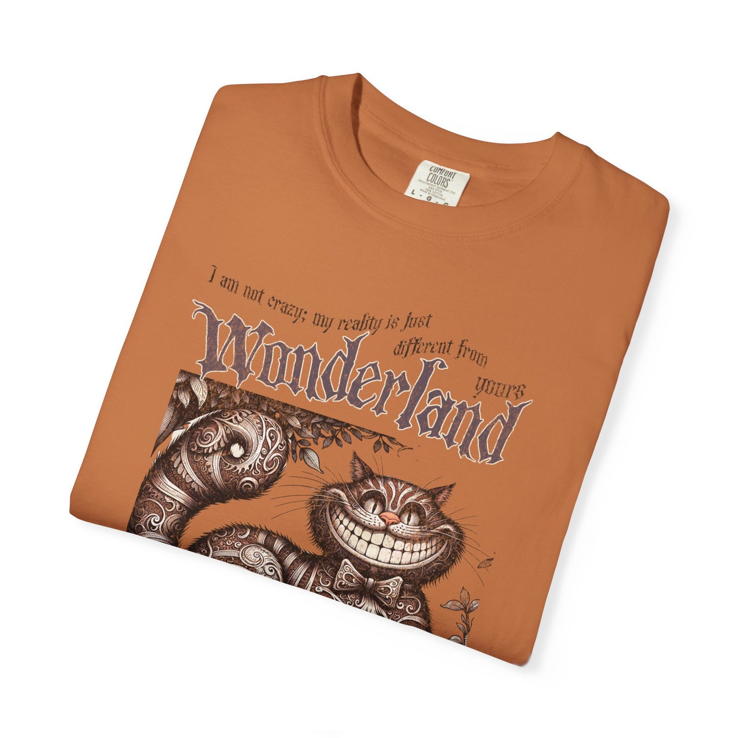 Cheshire Cat Alice in Wonderland TShirt Comfort Colors Oversized T-Shirt Dark Academia Mad Hatter Tea Party Bookish Book Lover Booktok Gift