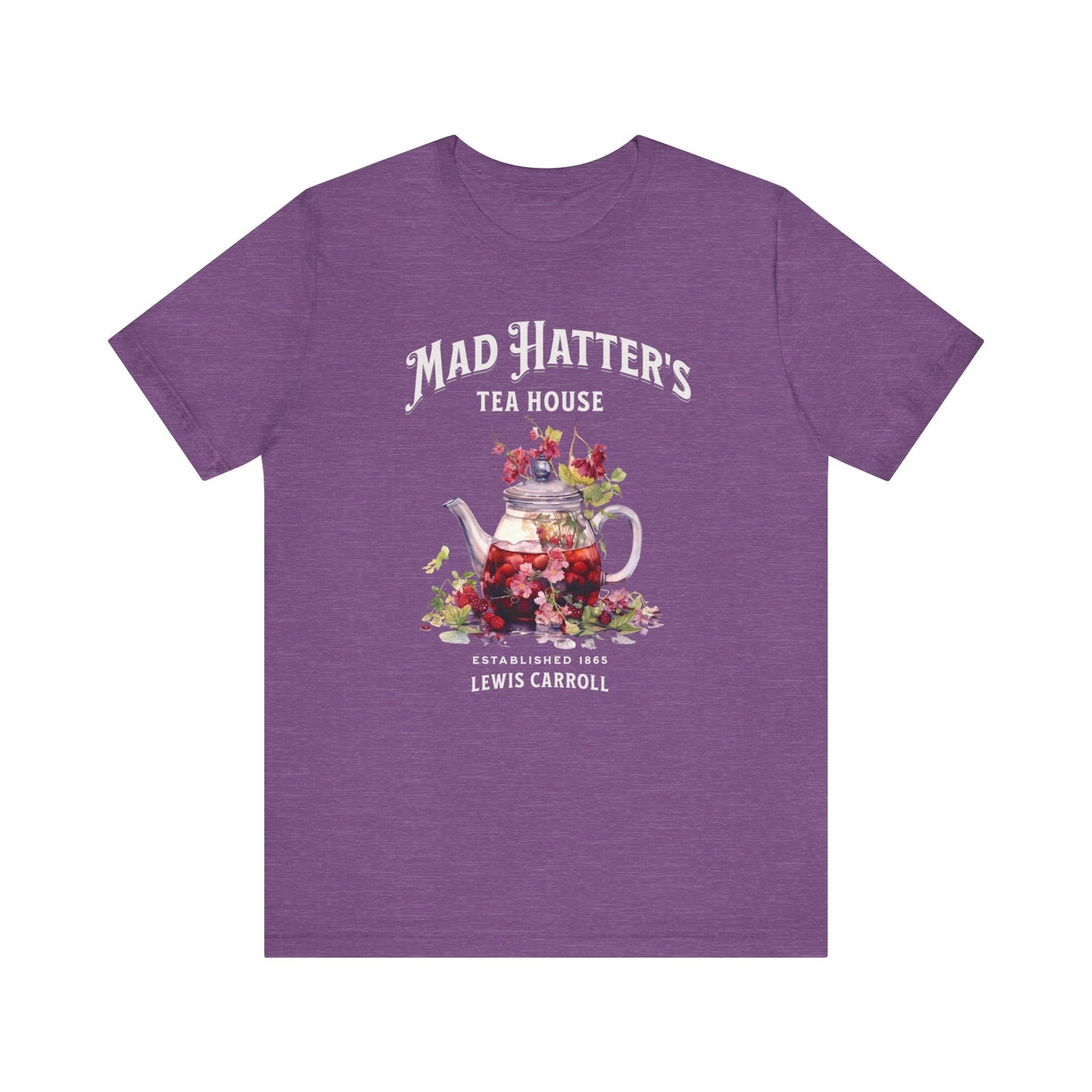 3001 Unisex Jersey Short Sleeve Tee Alice in Wonderland T-Shirt Printify Heather Team Purple S