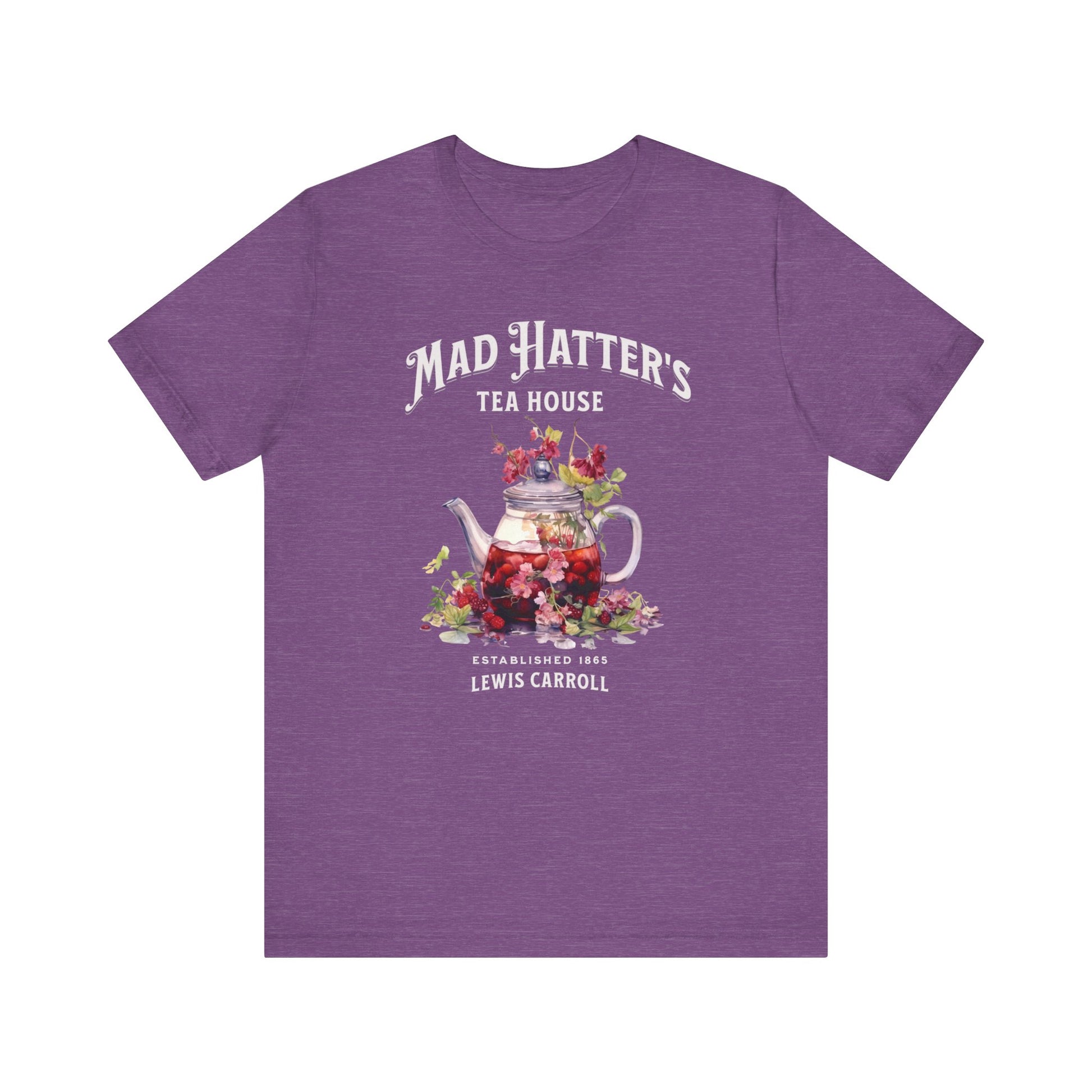 3001 Unisex Jersey Short Sleeve Tee Alice in Wonderland T-Shirt Printify Heather Team Purple S