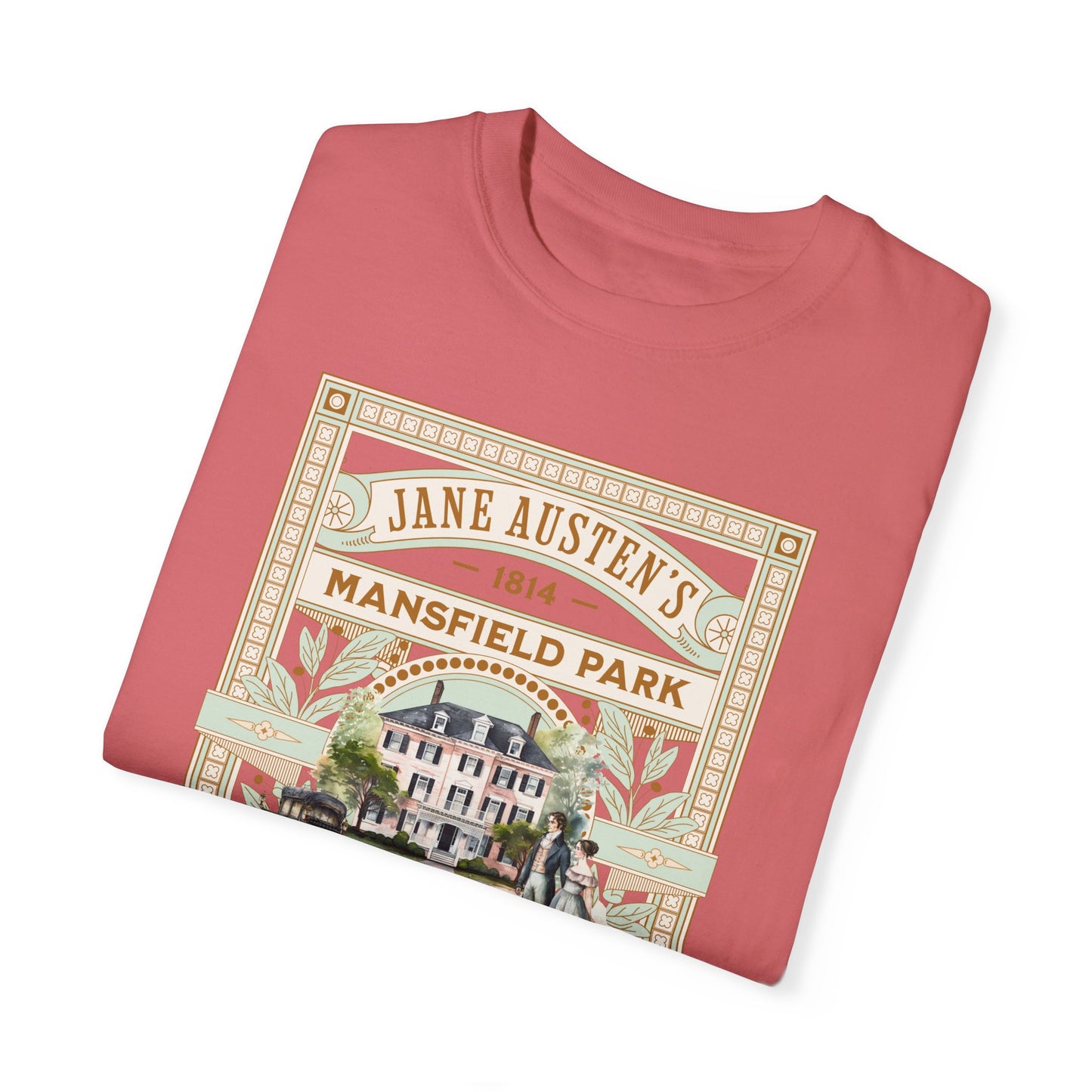 Jane Austen T- Shirt, Mansfield Park Historical Romance Comfort Colors Tee, Bookish Literary Jane Austen Fan Art Gift for Her Bookclub Shirt T-Shirt Printify