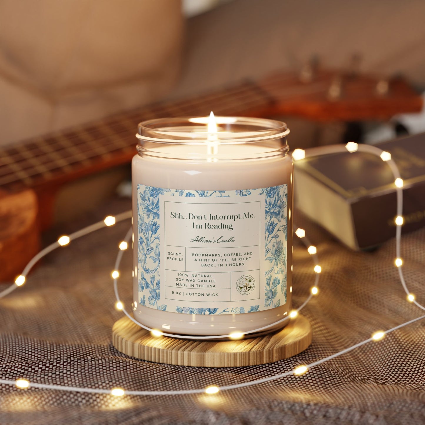 Personalized Soy Candle Funny Book Lover Gift For Mom Custom Gift Book Club Gift For Her Birthday Booknerd Candle Gift For Reader Bookworm