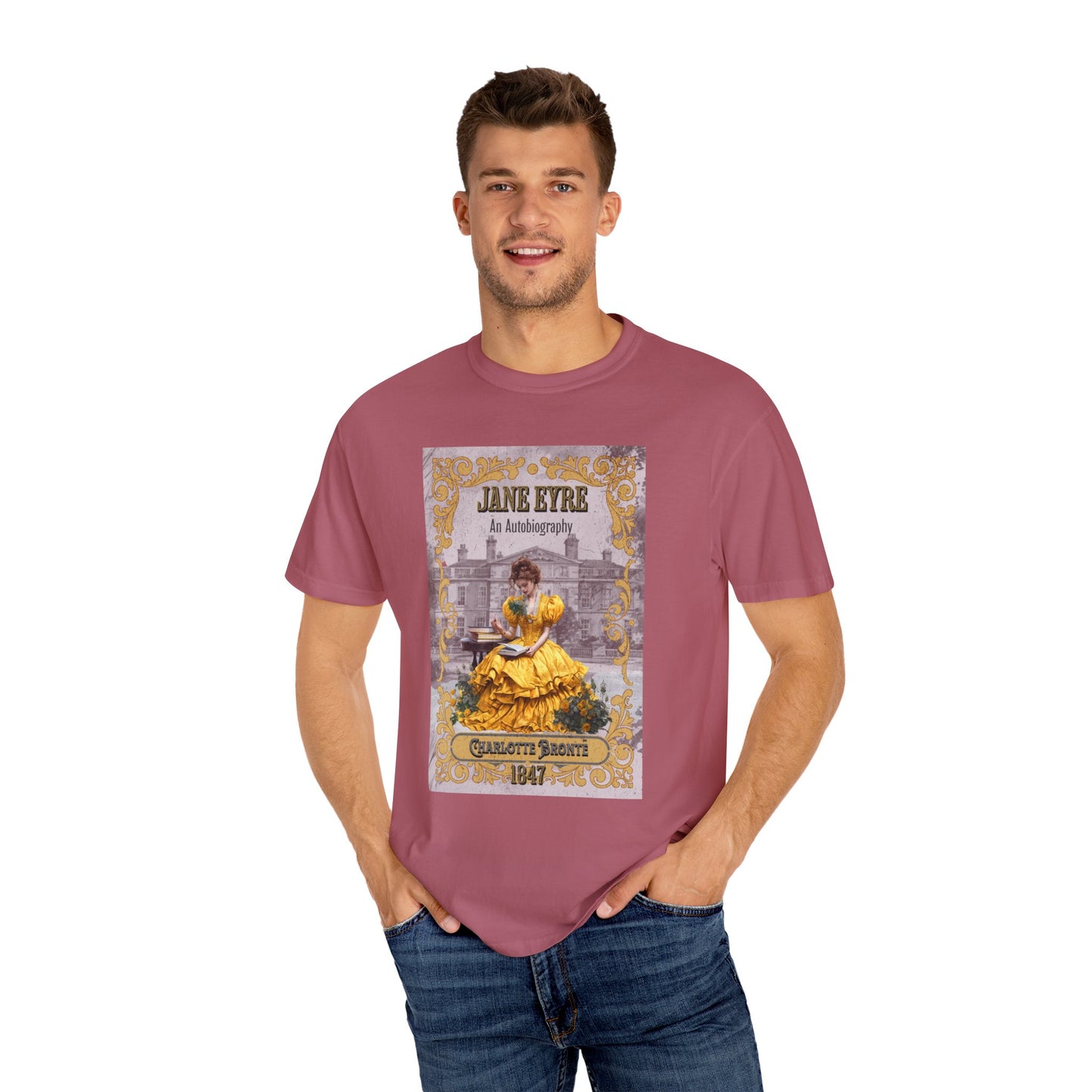 Jane Eyre T-shirt, Charlotte Brontë Historical Romance Comfort Colors Tee, Bookish Literary Brontë Sisters Fan Art Gift for Her, Bookclub T-Shirt Printify
