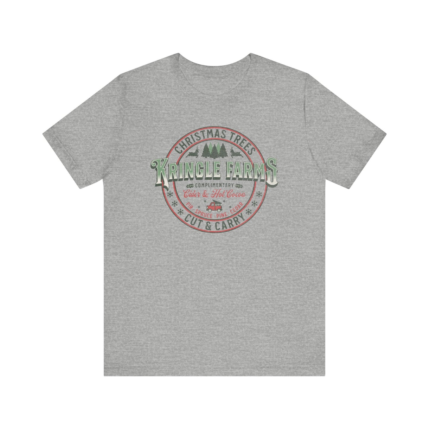 Christmas Tree Farm Shirt, Family Holiday Tradition Tree Cutting Shirt, Family Christmas Vacation Shirts, Christmas Tree Decorating Shirts T-Shirt Printify Athletic Heather XS