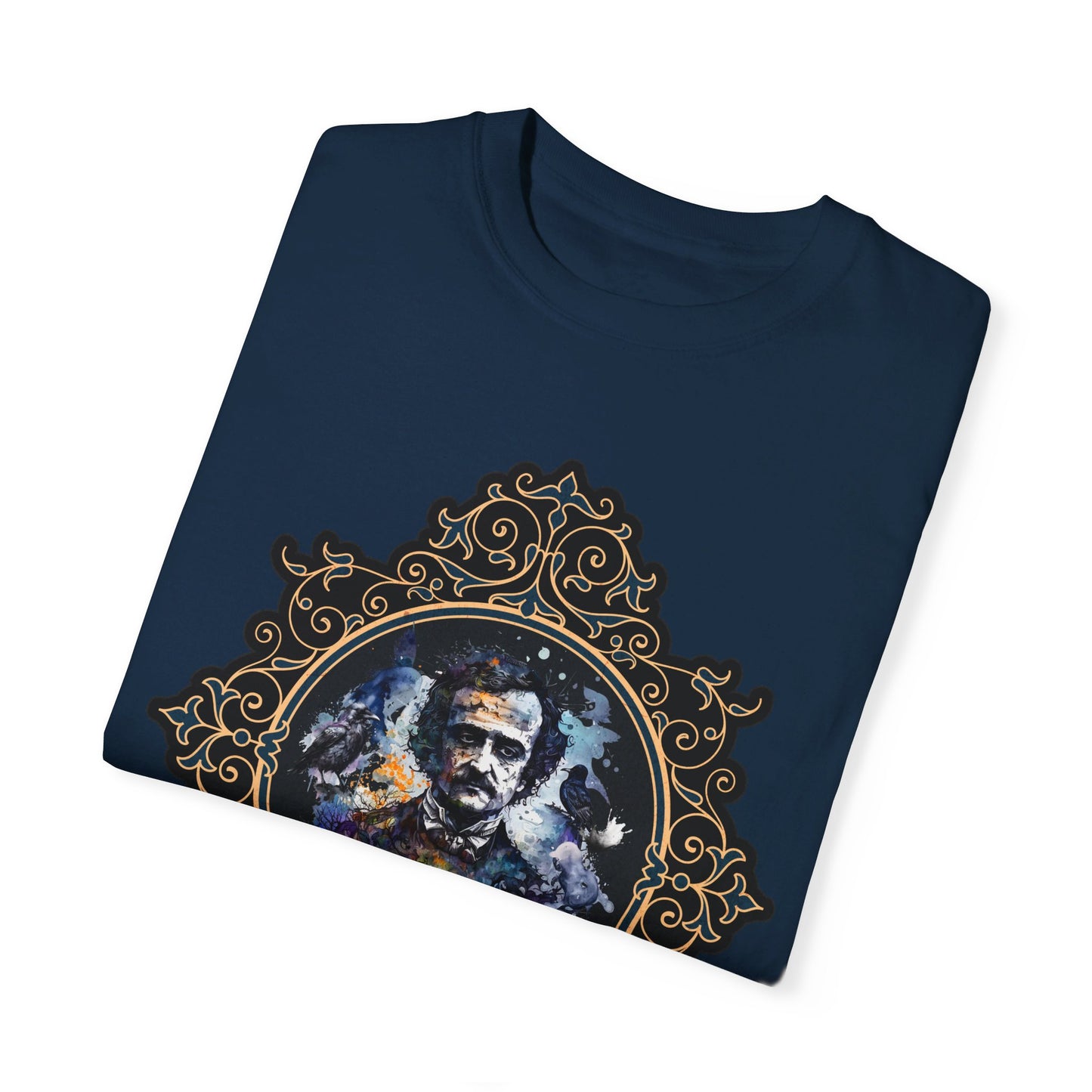 Edgar Allan Poe Shirt, Poet, Poetry Lover Tee, Book, Reading Lover Shirt, Halloween, Gothic, Light Academia Gifts, Comfort Colours TShirt T-Shirt Printify