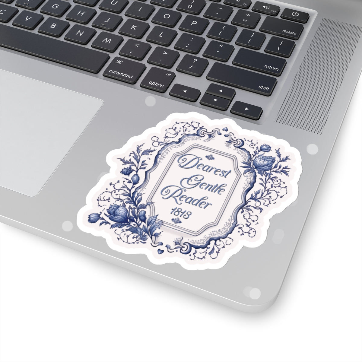 Dearest Gentle Reader Sticker Regency England Ton Society Papers Gift For Bridgerton Fan Historical Drama Romance Reader Gift Bookclub Gift Paper products Printify 4" Ć 4" White
