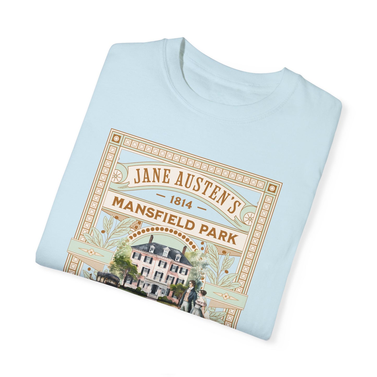 Jane Austen T- Shirt, Mansfield Park Historical Romance Comfort Colors Tee, Bookish Literary Jane Austen Fan Art Gift for Her Bookclub Shirt T-Shirt Printify
