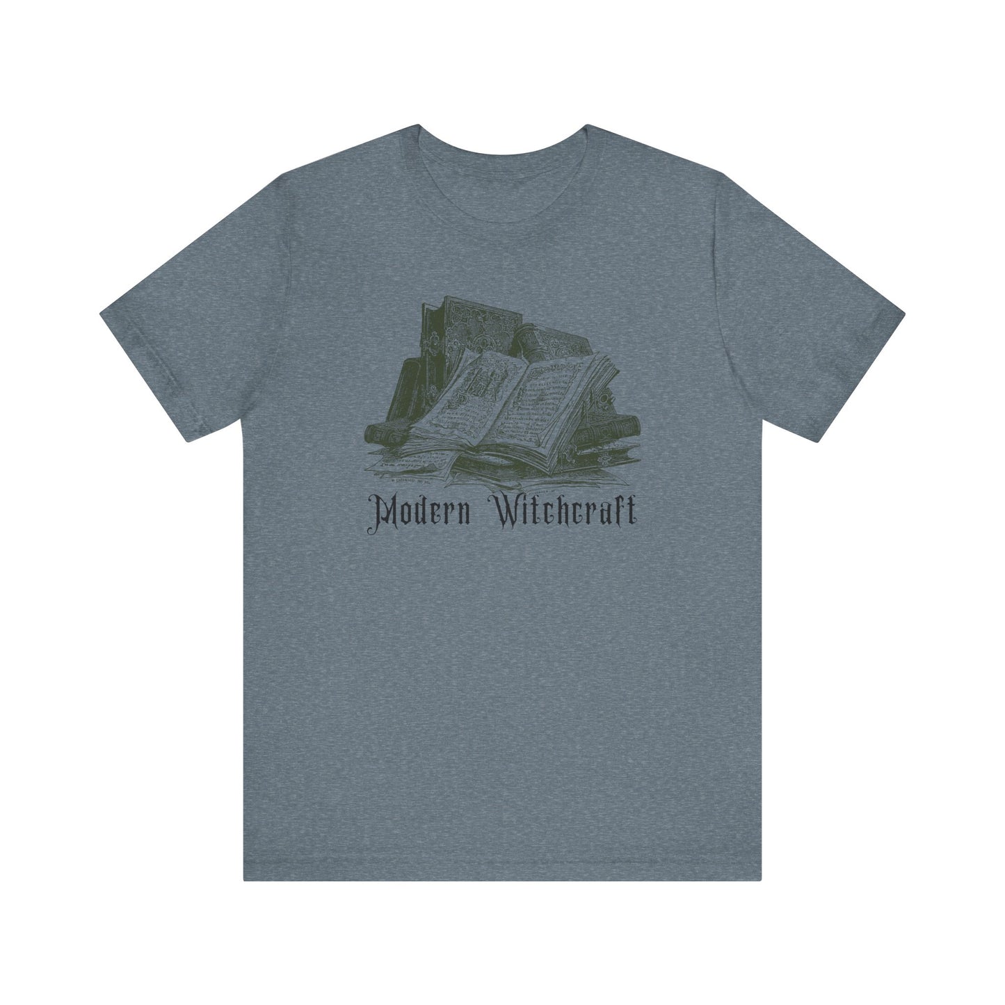 Halloween Vintage Witches Spell Books TShirt, Spooky Season Tee, Trick or Treating Shirt, Halloween Party T-Shirt, Modern Witchcraft T Shirt T-Shirt Printify Heather Slate XS