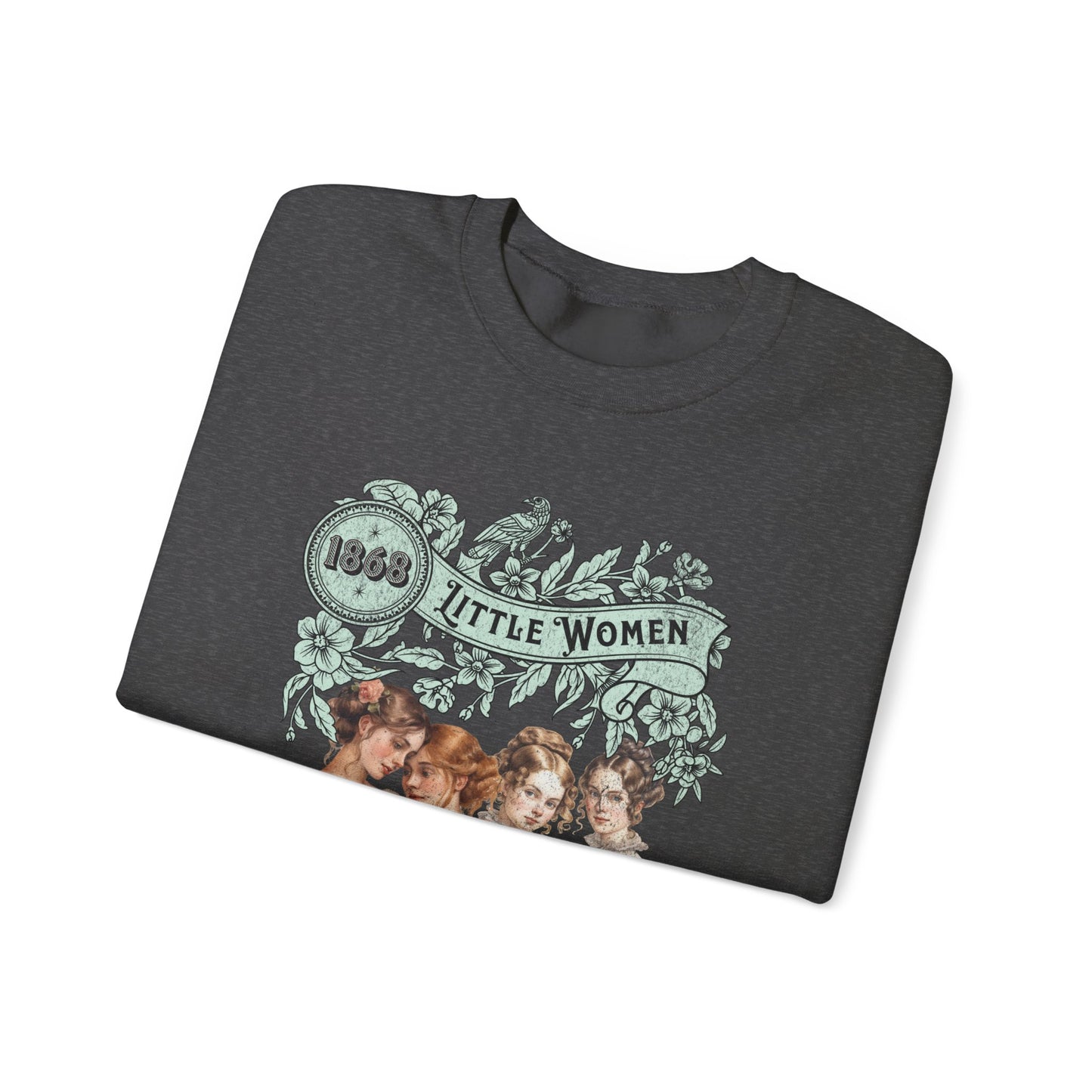 Little Women Sweatshirt, Louisa May Alcott Historical Romance Sweater, Bookish Literary Fan Art Gift, Gift for Her, Bookclub Crewneck Shirt Sweatshirt Printify