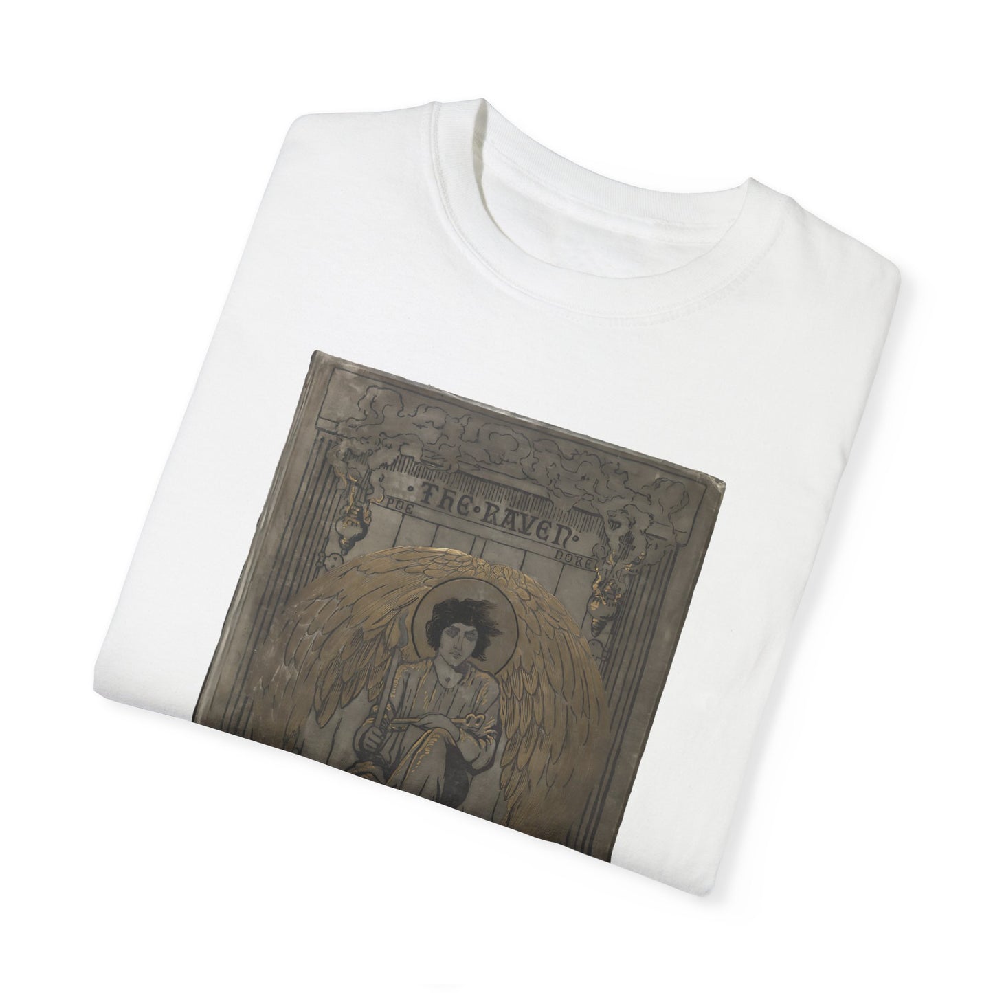 Edgar Allan Poe T-Shirt The Raven First Edition Gift For Poe Lovers Literary Shirt Nevermore Darkness There Gothic Whimsigoth Dark Academia T-Shirt Printify