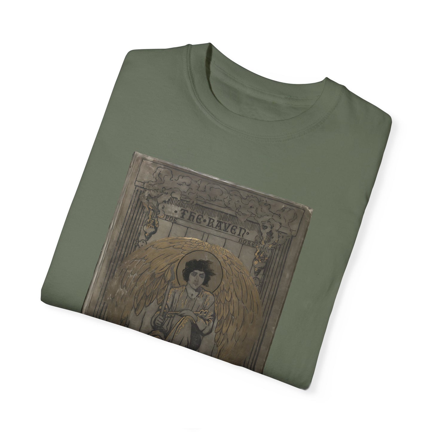 Edgar Allan Poe T-Shirt The Raven First Edition Gift For Poe Lovers Literary Shirt Nevermore Darkness There Gothic Whimsigoth Dark Academia T-Shirt Printify