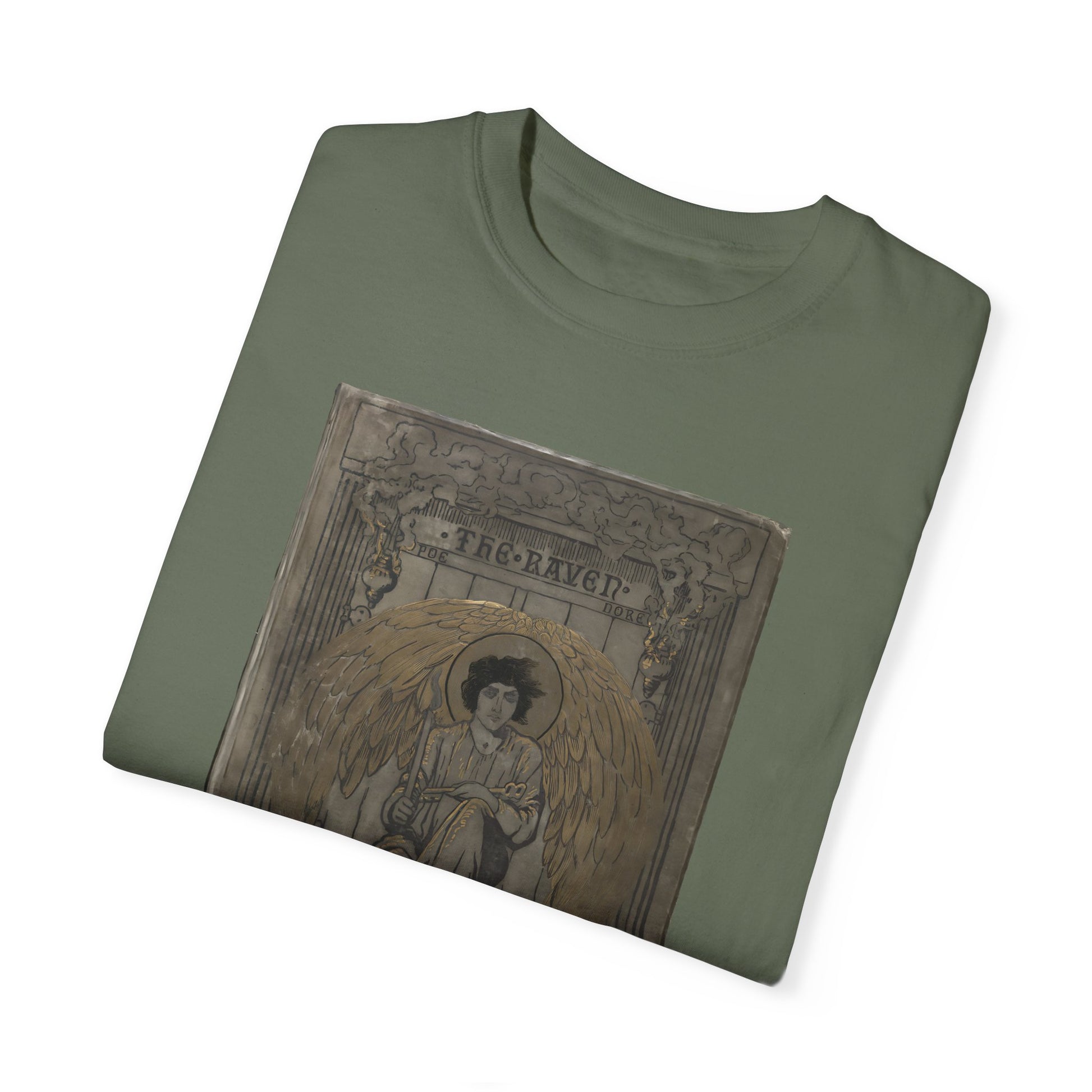 Edgar Allan Poe T-Shirt The Raven First Edition Gift For Poe Lovers Literary Shirt Nevermore Darkness There Gothic Whimsigoth Dark Academia T-Shirt Printify
