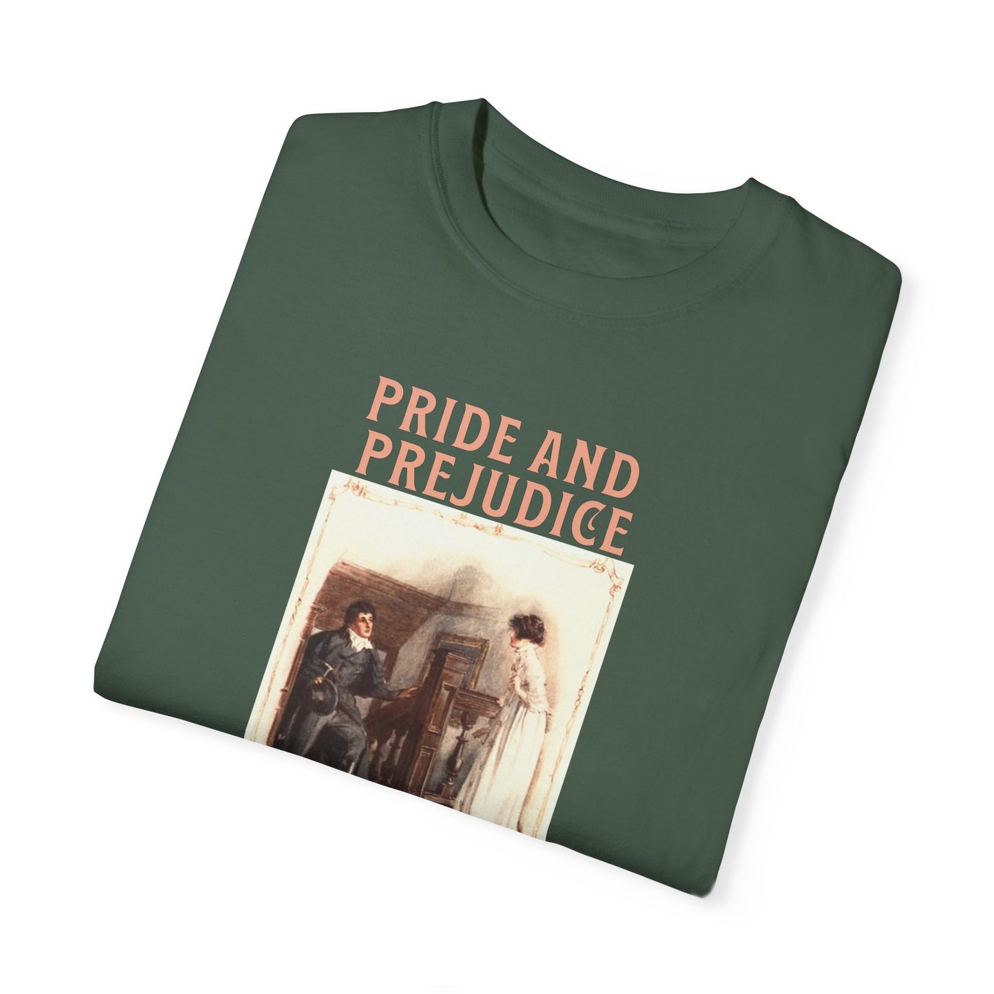 Jane Austen Comfort Colors TShirt, Pride & Prejudice Historical Romance, Bookish Literary Jane Austen Fan Art, Gift for Her Bookclub Tee T-Shirt Printify