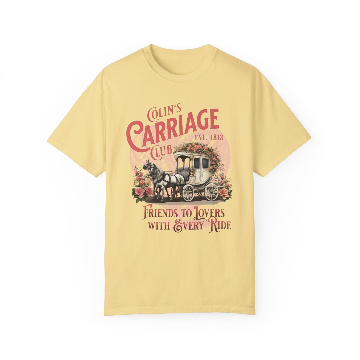 Colins Carriage Club Shirt Regency England Ton Society Gift For Bridgerton Fan Historical Drama Penelope Romance Reader Gift Bookclub Gift T-Shirt Printify Butter S