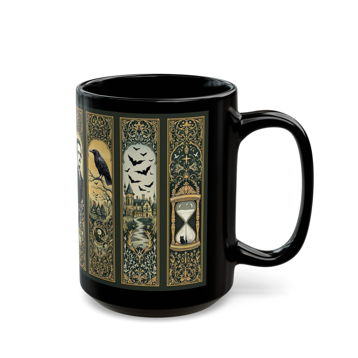 Edgar Allan Poe Mug Gothic Literary Gift For Book Lover Dark Academia Macabre Fall Coffee Cup Halloween Poetember Party Gift For Bookclub Mug Printify