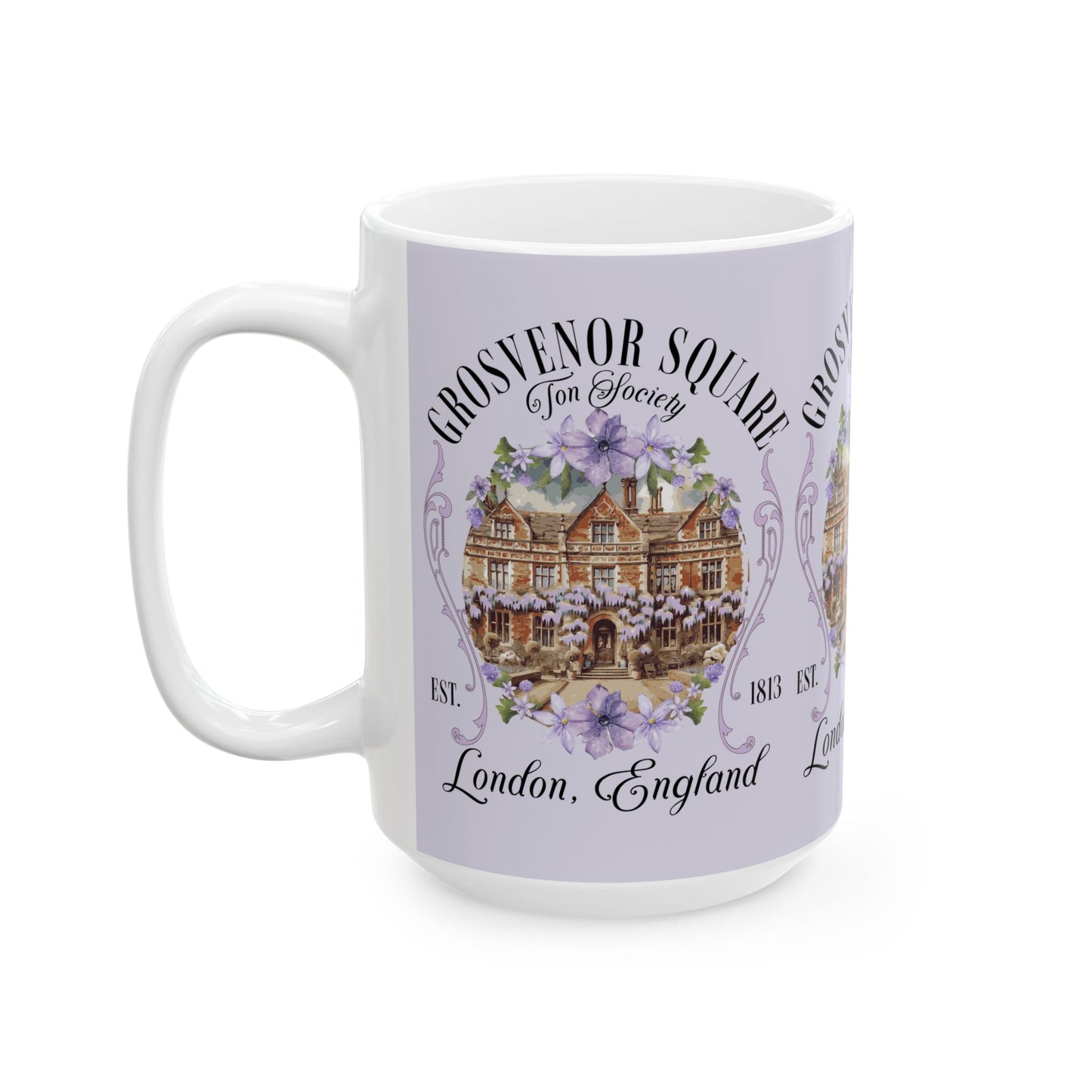 Grosvenor Square Mayfair Coffee Mug Regency England Ton Society Galla Gift Fan Of Historical Drama Romance Reader Gift Bookclub Gift For BFF Mug Printify