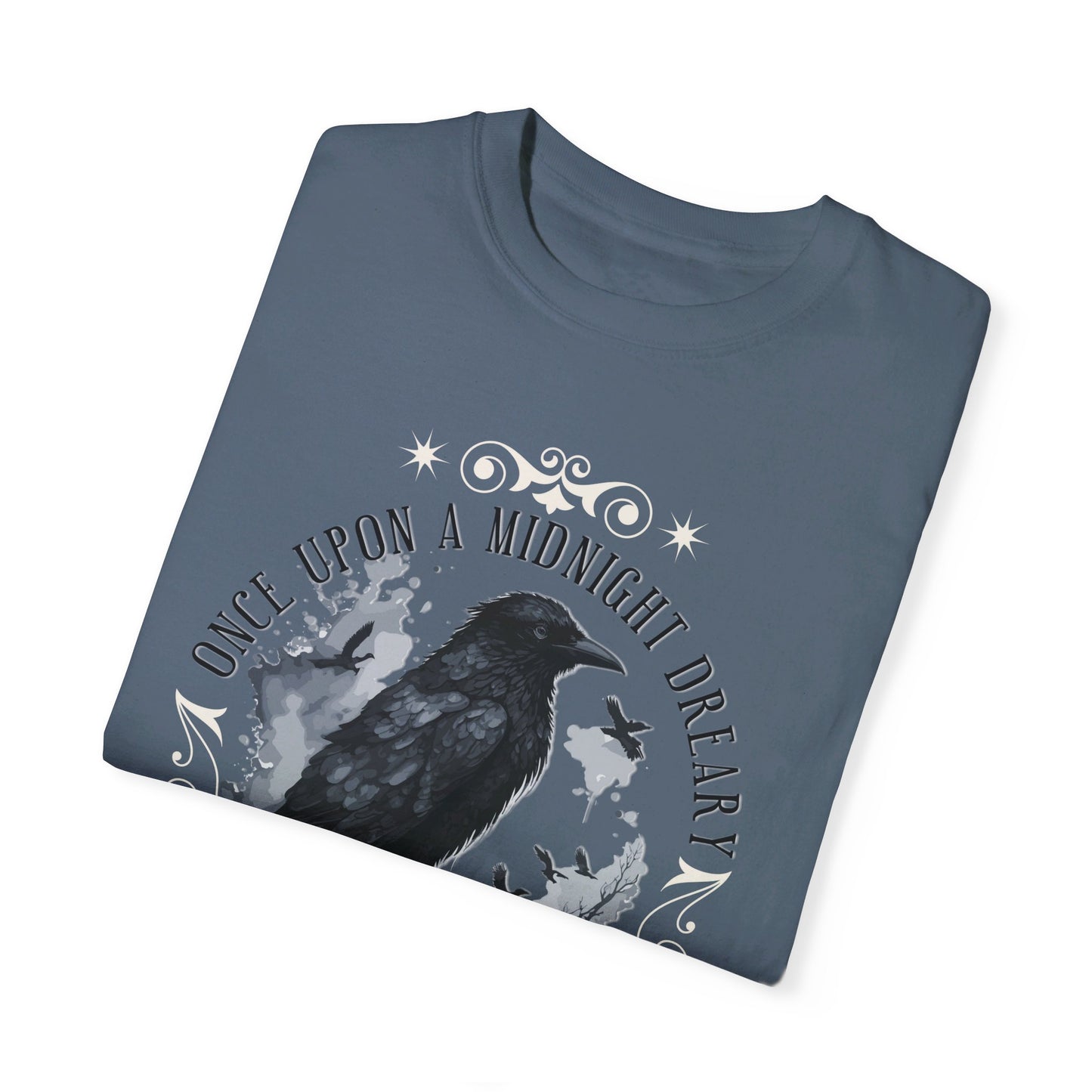 Edgar Allan Poe Shirt, The Raven Nevermore Poet, Poetry Lover Tee, Book, Reading Lover Shirt, Gothic, Light Academia Gifts, Comfort Colours T-Shirt Printify